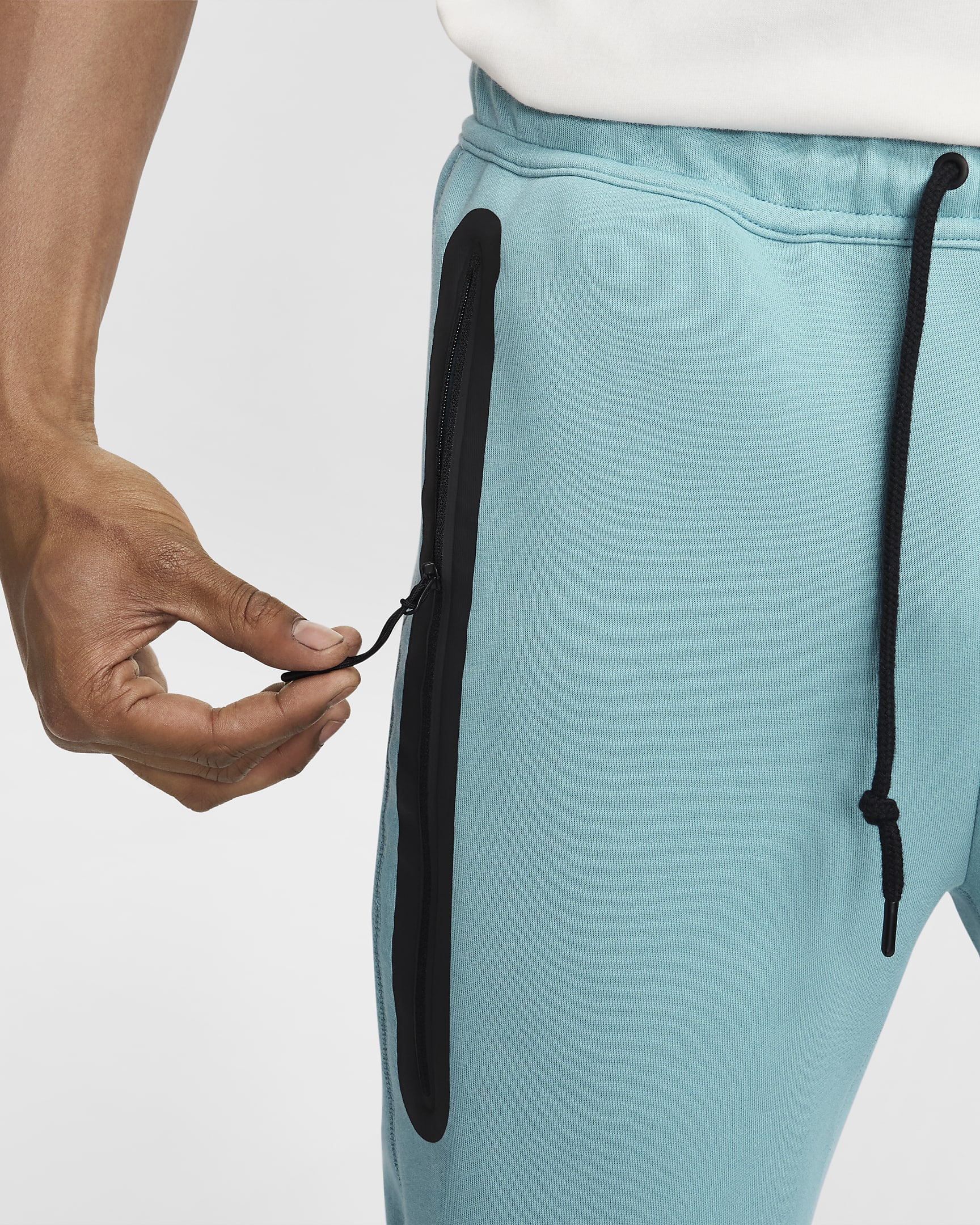 Nike Sportswear Tech Fleece-joggers til mænd - Denim Turquoise/sort