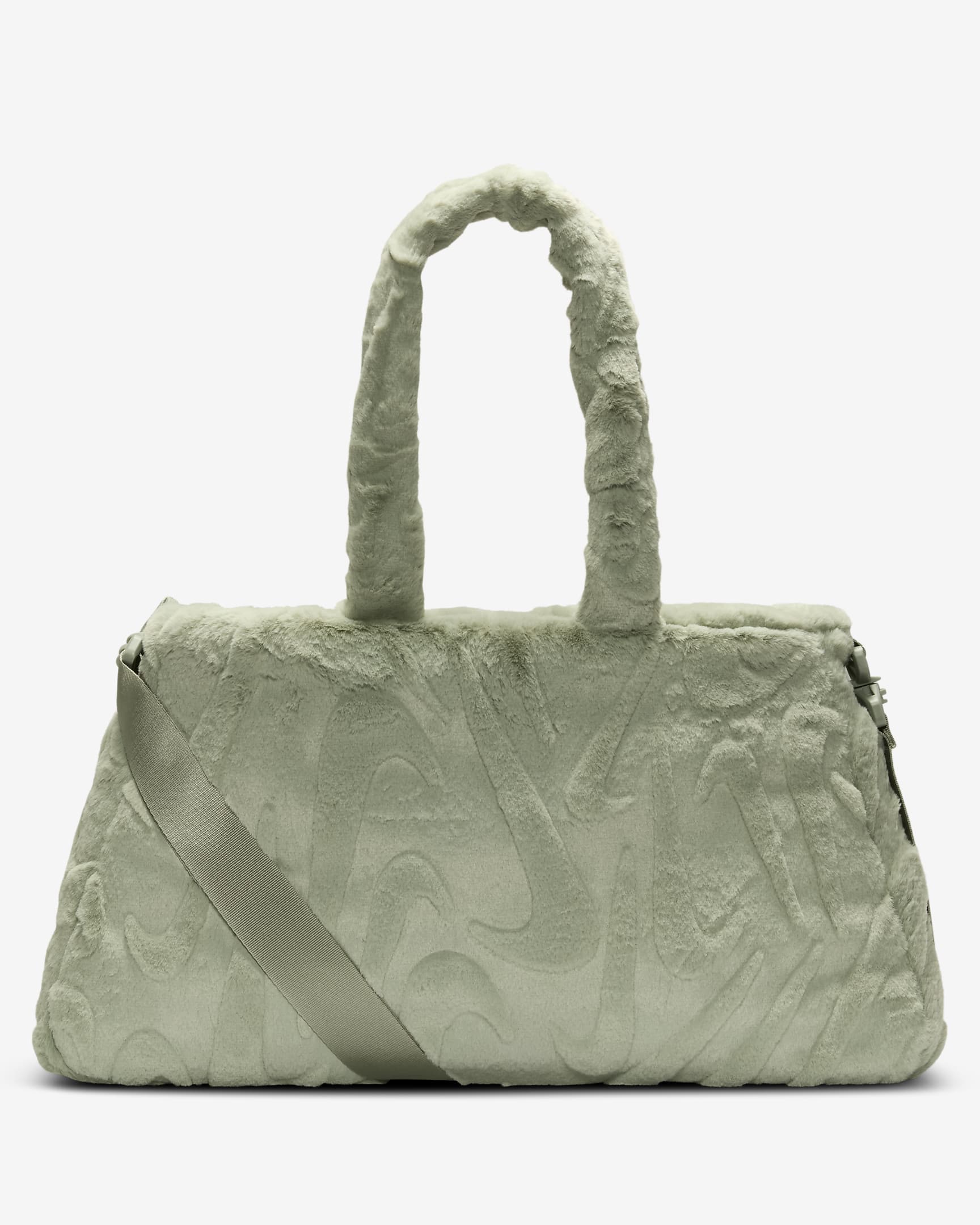 Nike Sportswear Faux Fur Tote (10L) - Jade Horizon/Jade Horizon/Metallic Silver