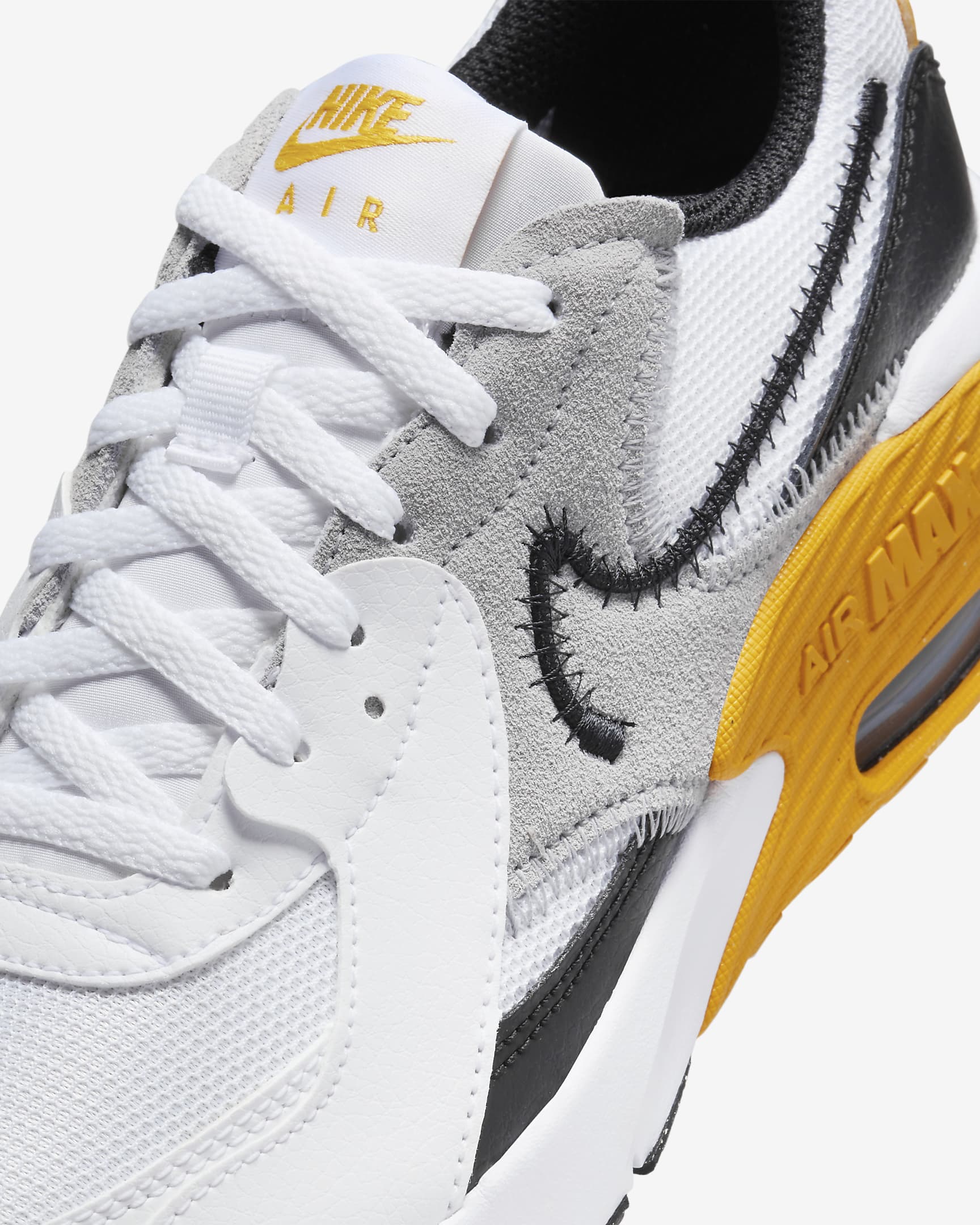 Nike Air Max Excee Older Kids' Shoes - White/University Gold/Wolf Grey/Black