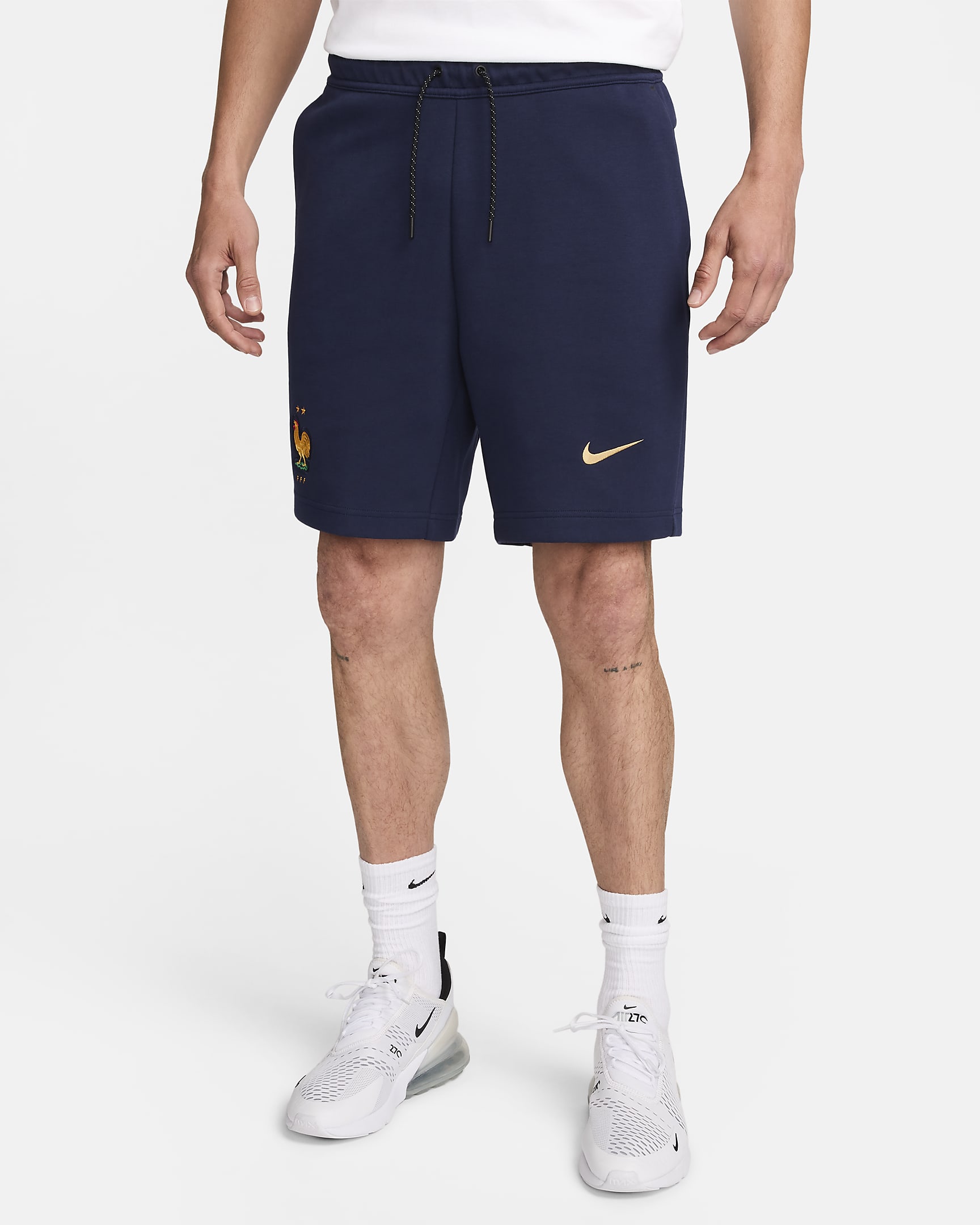 FFF Nike Sportswear Tech Fleece Men's Shorts - Blackened Blue/Club Gold