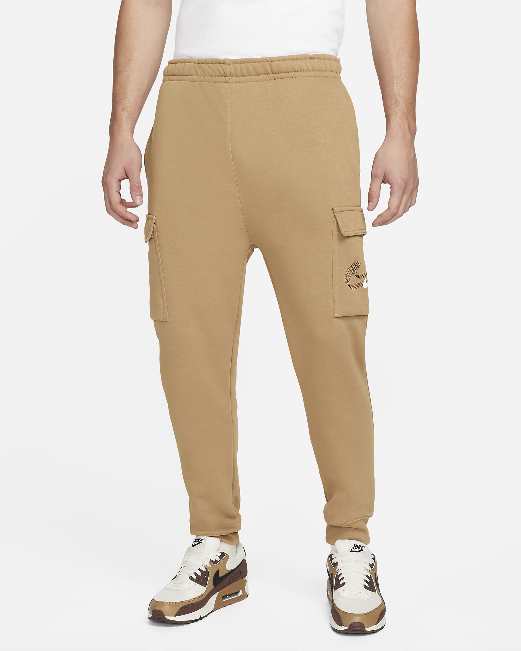 Nike Sportswear Men's Fleece Cargo Trousers. Nike DK