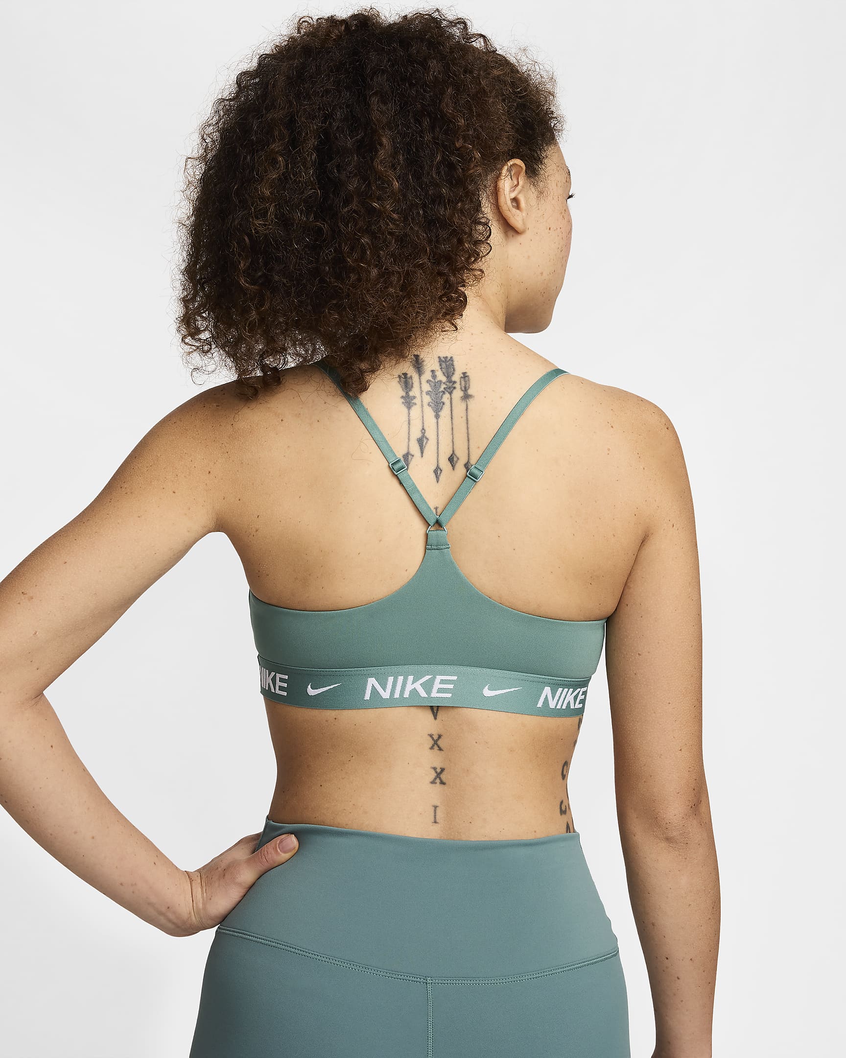 Sutiã de desporto ajustável almofadado Nike Indy Light Support para mulher - Bicoastal/Bicoastal