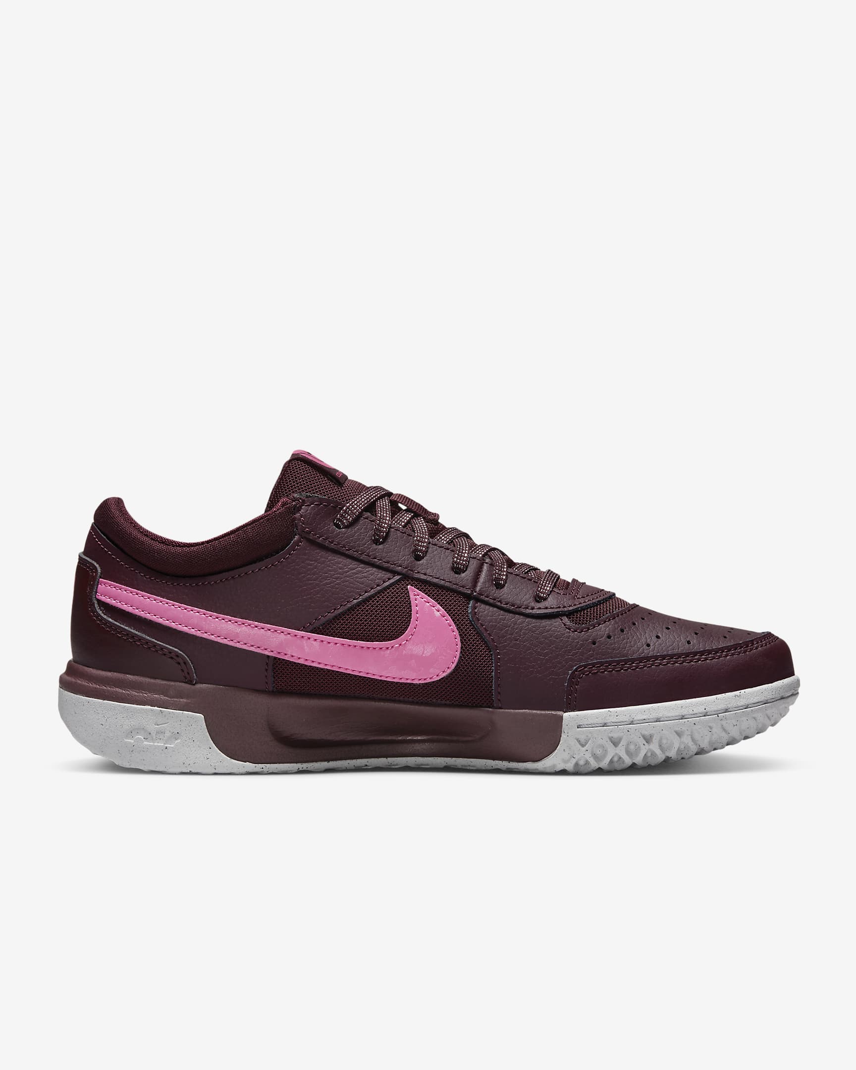 NikeCourt Zoom Lite 3 Premium Women's Hard Court Tennis Shoes - Burgundy Crush/White/Pinksicle