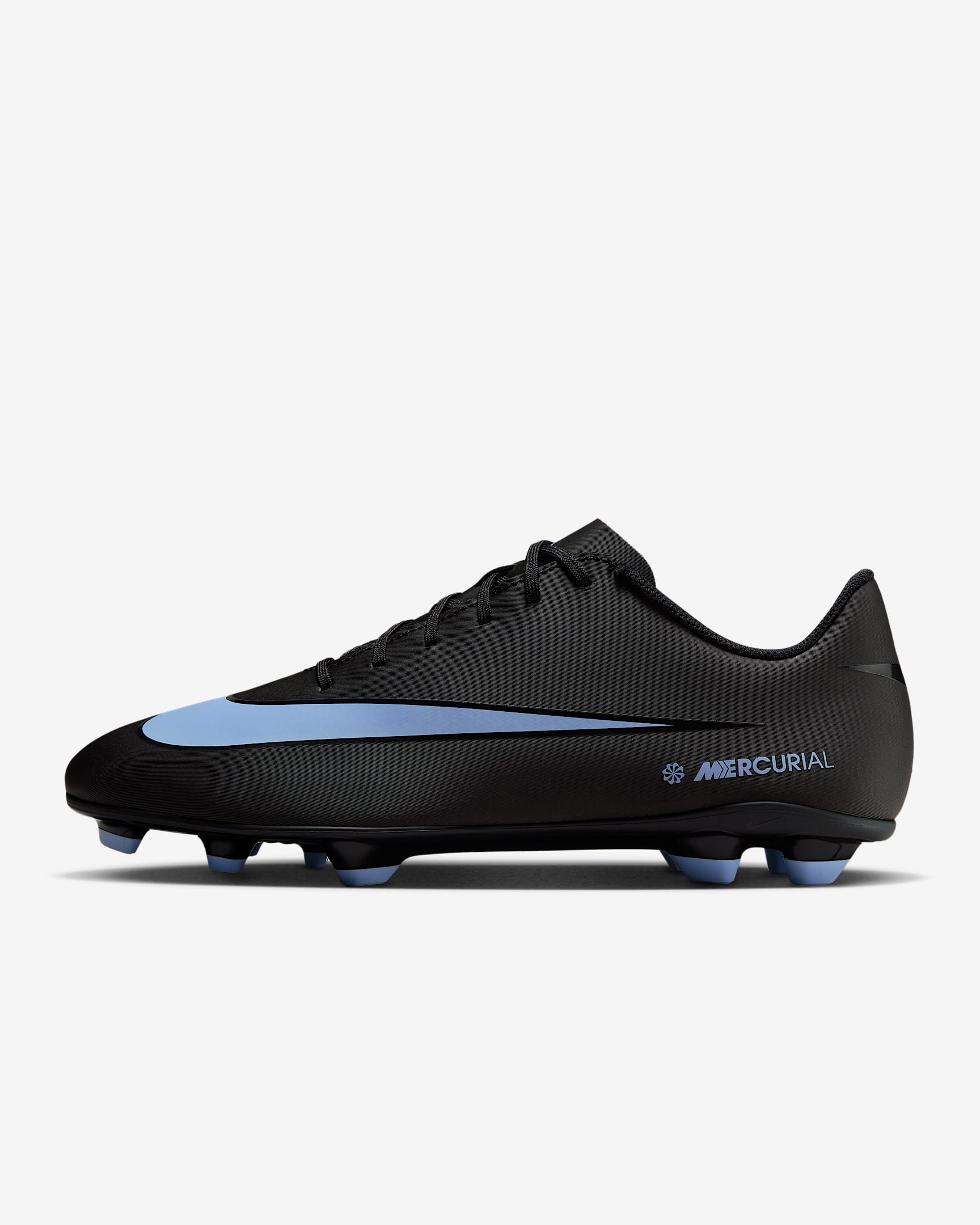 Nike Mercurial Vapor 16 Club Multi-Ground Low-Top Soccer Cleats - Black/Ice Blue