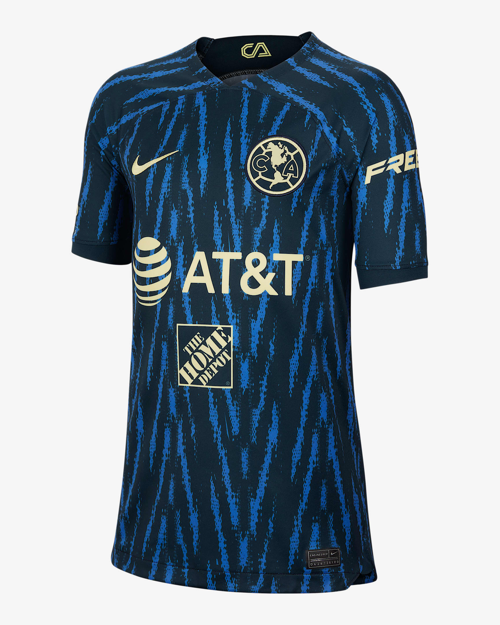 Jersey de fútbol Nike DriFIT para niños talla grande del Club América