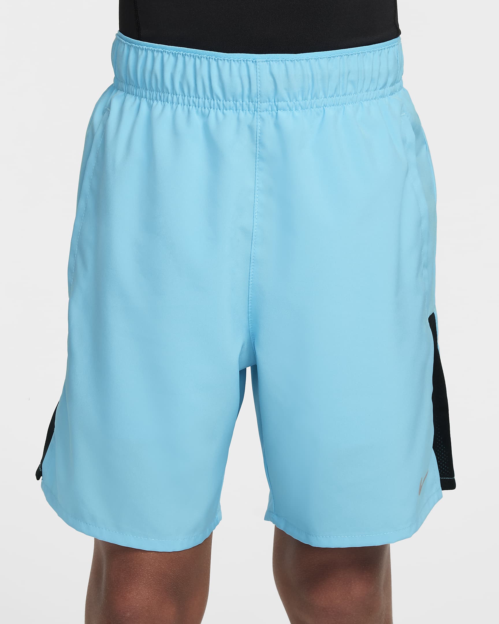 Nike Dri-FIT Challenger-løbeshorts til større børn (drenge) - Baltic Blue/sort