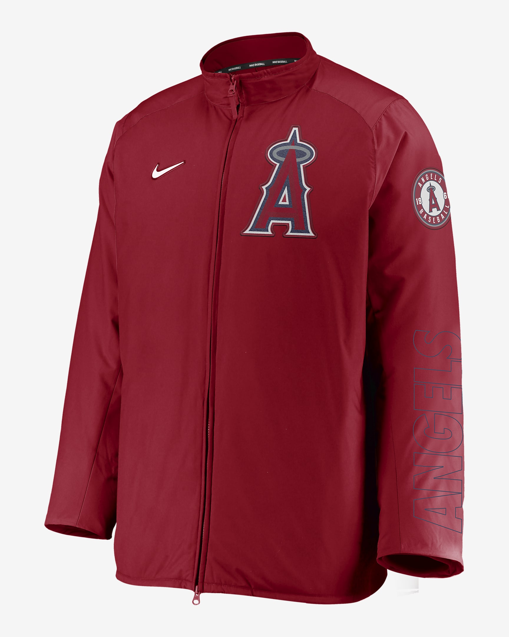 Nike Dugout (MLB Los Angeles Angels) Men's Full-Zip Jacket - University Red