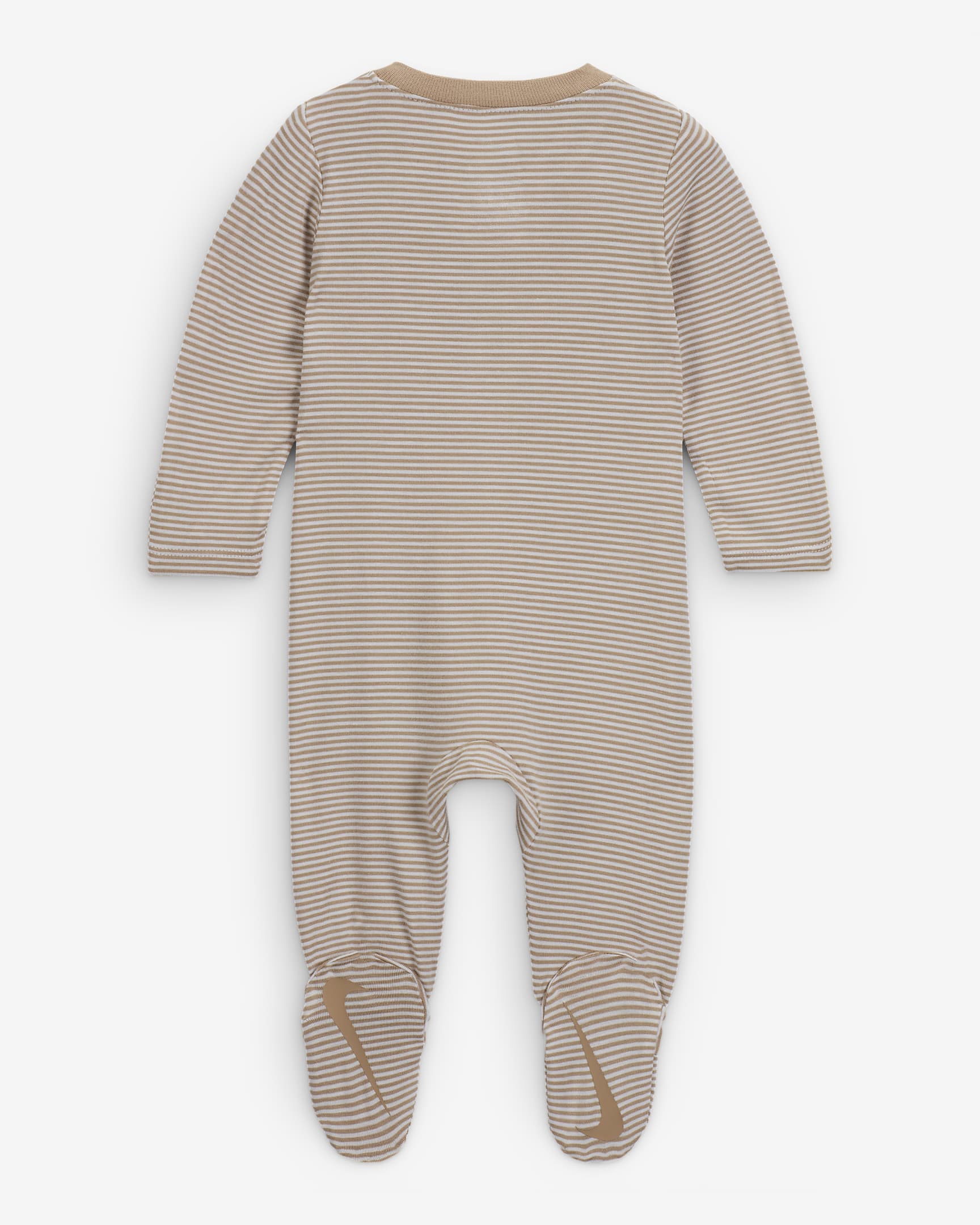 Nike Baby Essentials Baby (0-9M) Striped Footed Coverall - Hemp