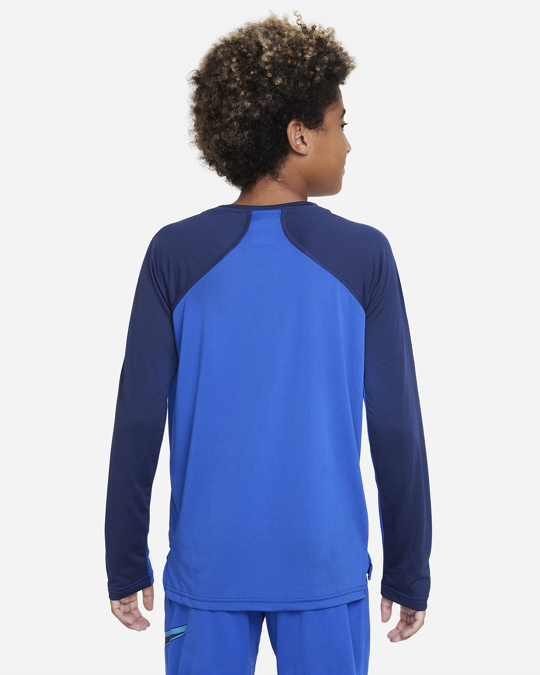 Nike Dri-FIT Performance Big Kids' (Boys') Long-Sleeve Training Top - Game Royal/Midnight Navy