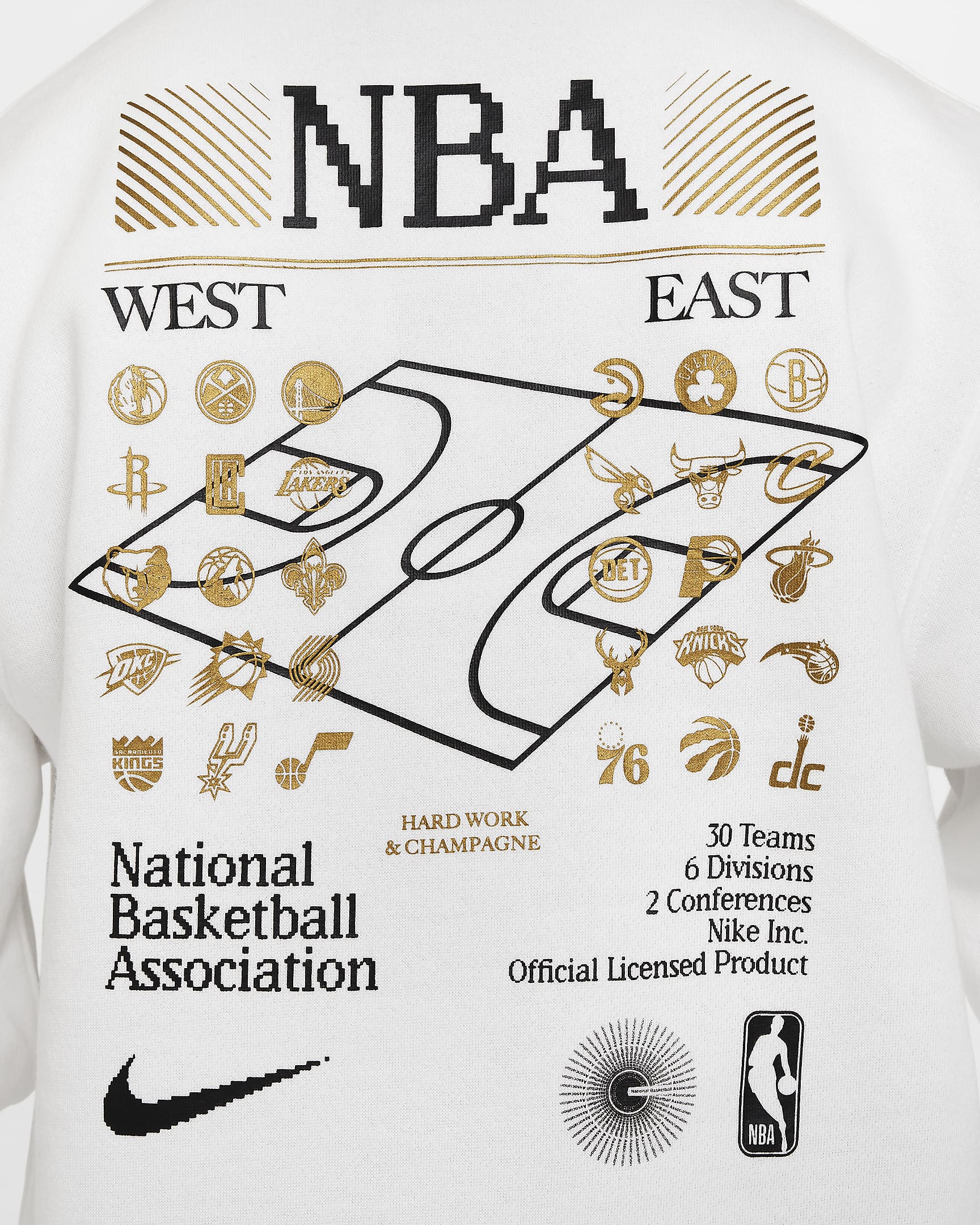 Team 31 Standard Issue Nike Dri-FIT NBA Rundhalsoberteil für ältere Kinder - Summit White