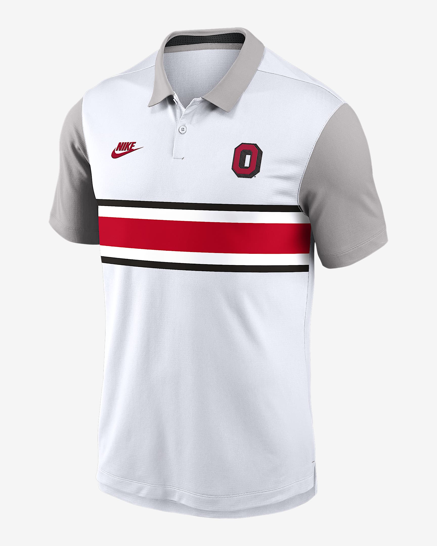 Ohio State Athletic Prep Vapor Legacy Logo Men's Nike Dri-FIT College Polo - White