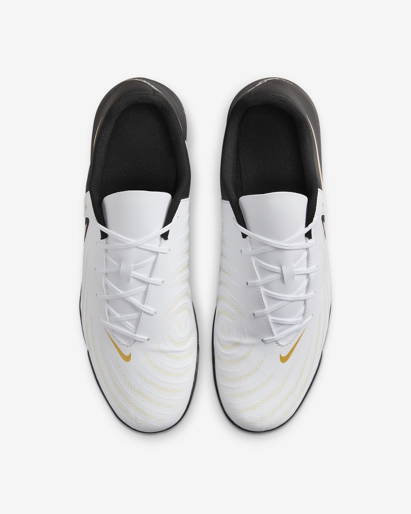 Nike Phantom GX 2 Club TF Low-Top Football Shoes - White/Metallic Gold Coin/Black