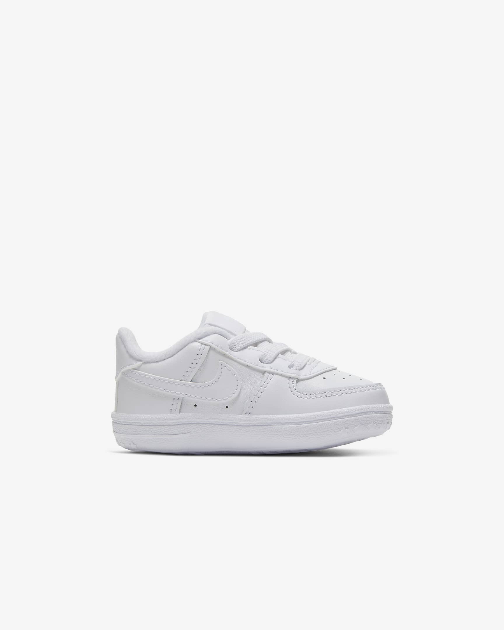 Nike Force 1 Cot Baby Bootie - White/White/White