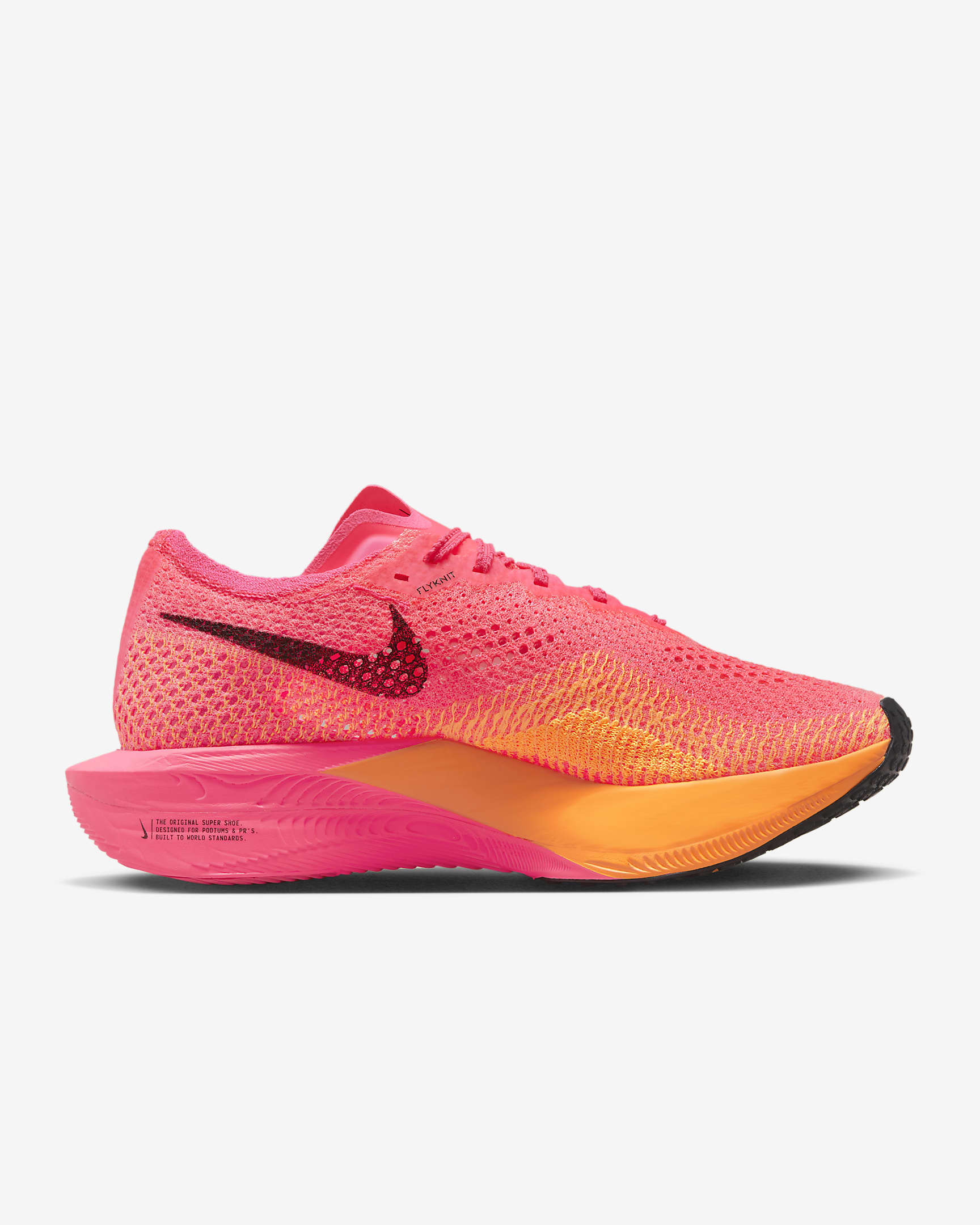 Nike Vaporfly 3 Women's Road Racing Shoes - Hyper Pink/Laser Orange/Black