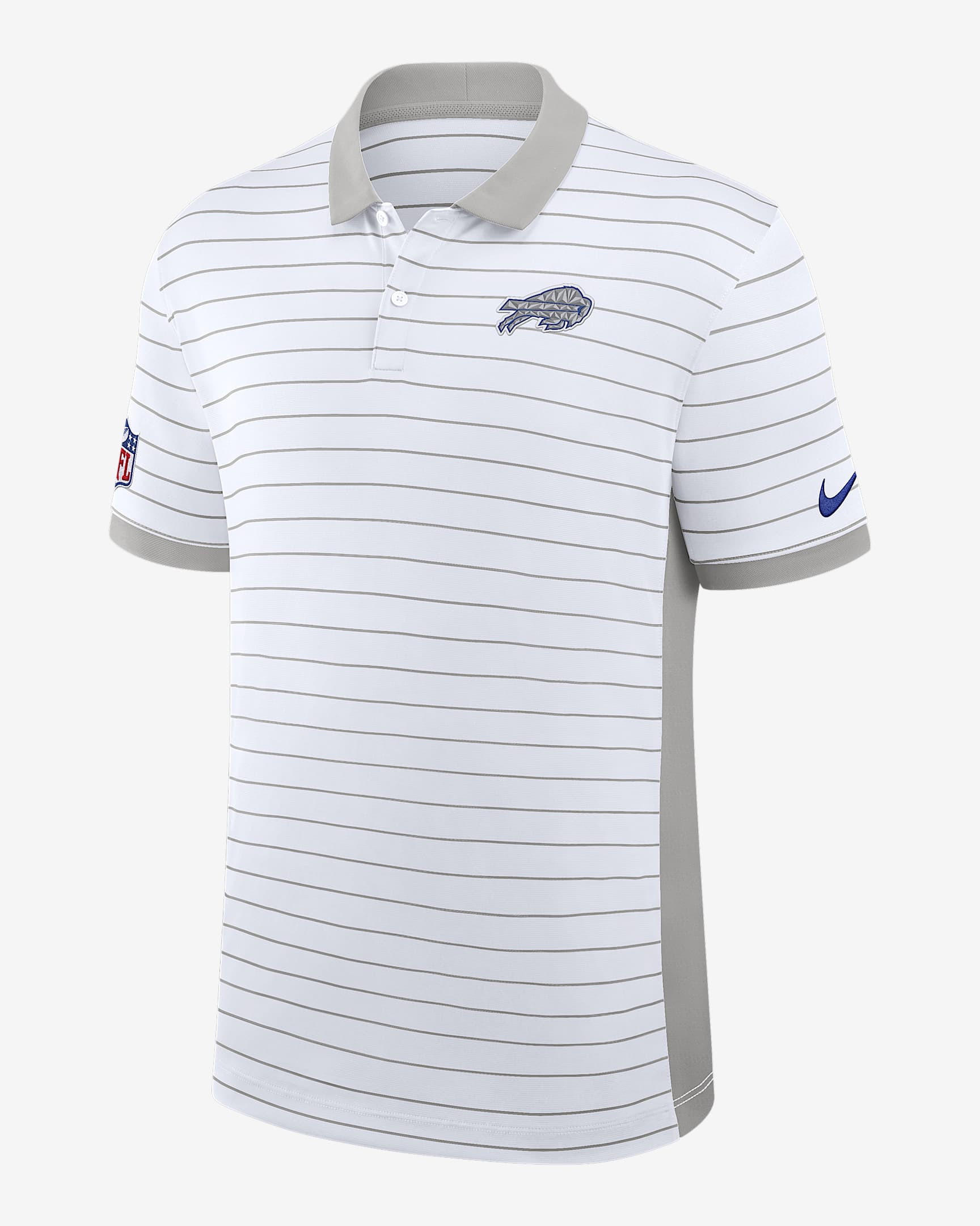 Buffalo Bills Rivalries Collection Sideline Victory Men's Nike Dri-FIT NFL Polo - White