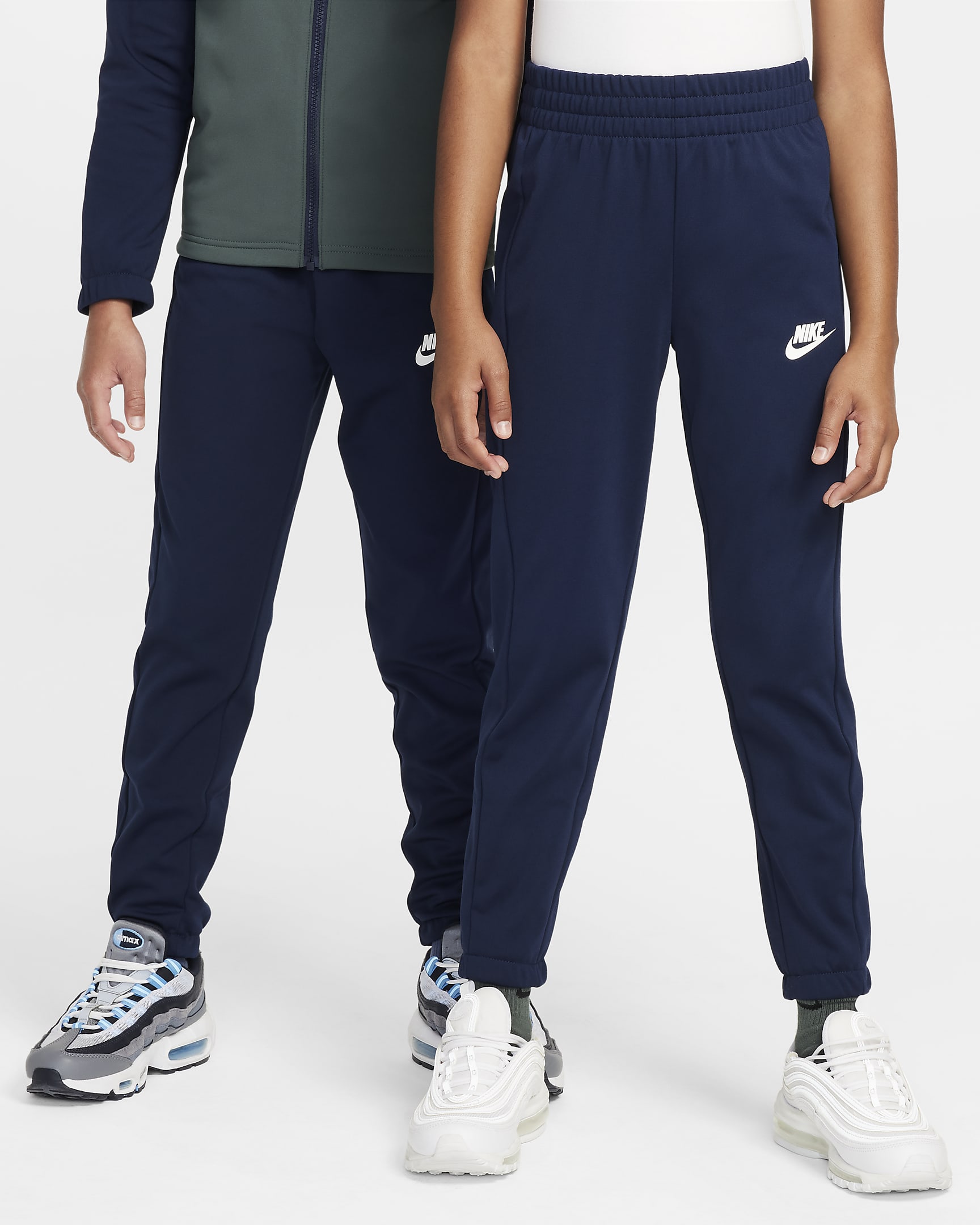 Nike Sportswear Older Kids' Tracksuit - Obsidian/Vintage Green/Obsidian/White