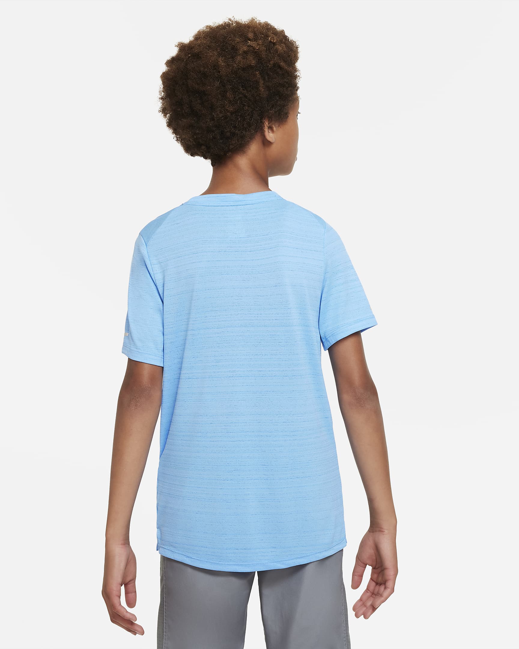 Nike Dri-FIT Miler Older Kids' (Boys') Training Top - University Blue