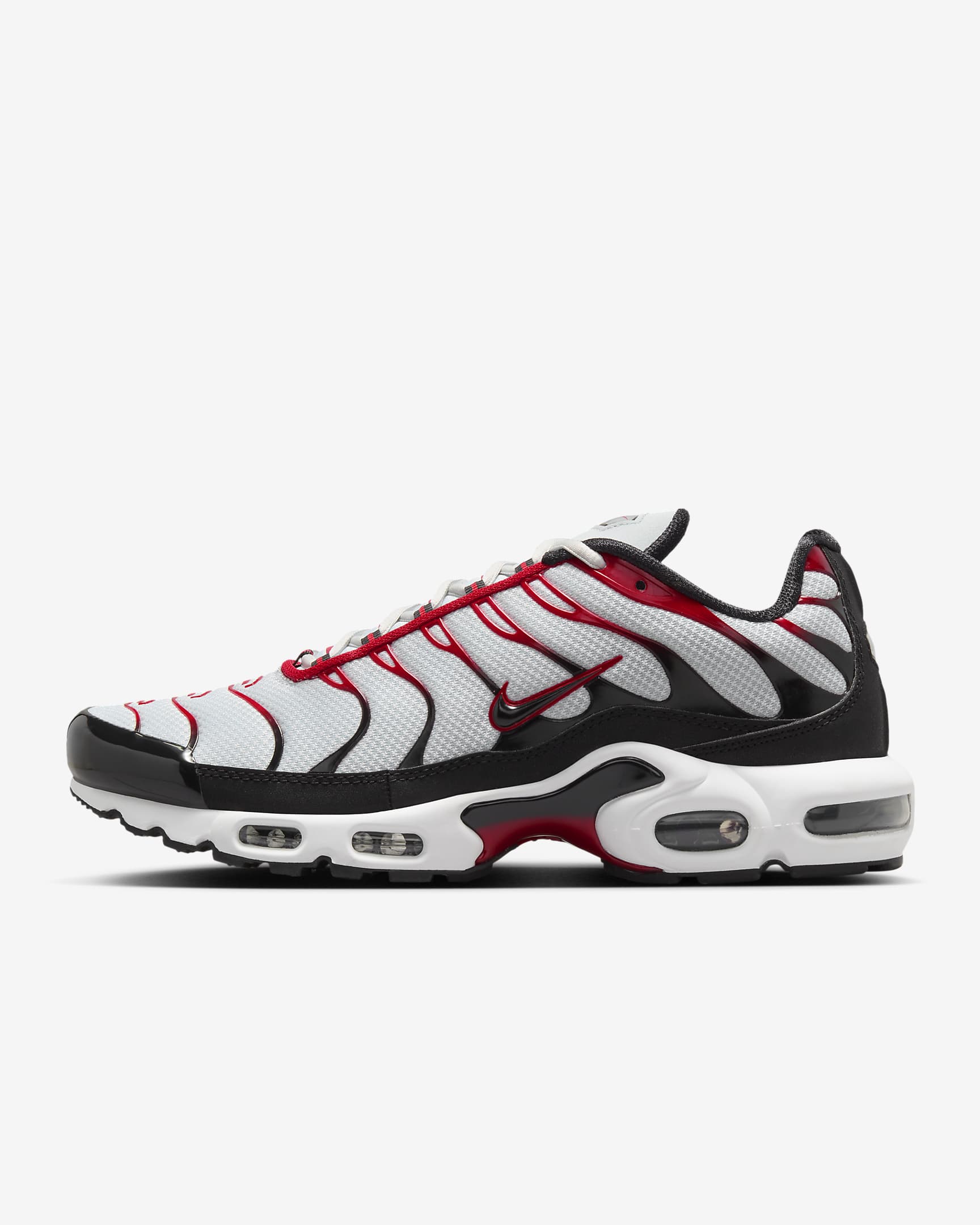 Nike Air Max Plus Men's Shoes - Pure Platinum/Black/White/University Red