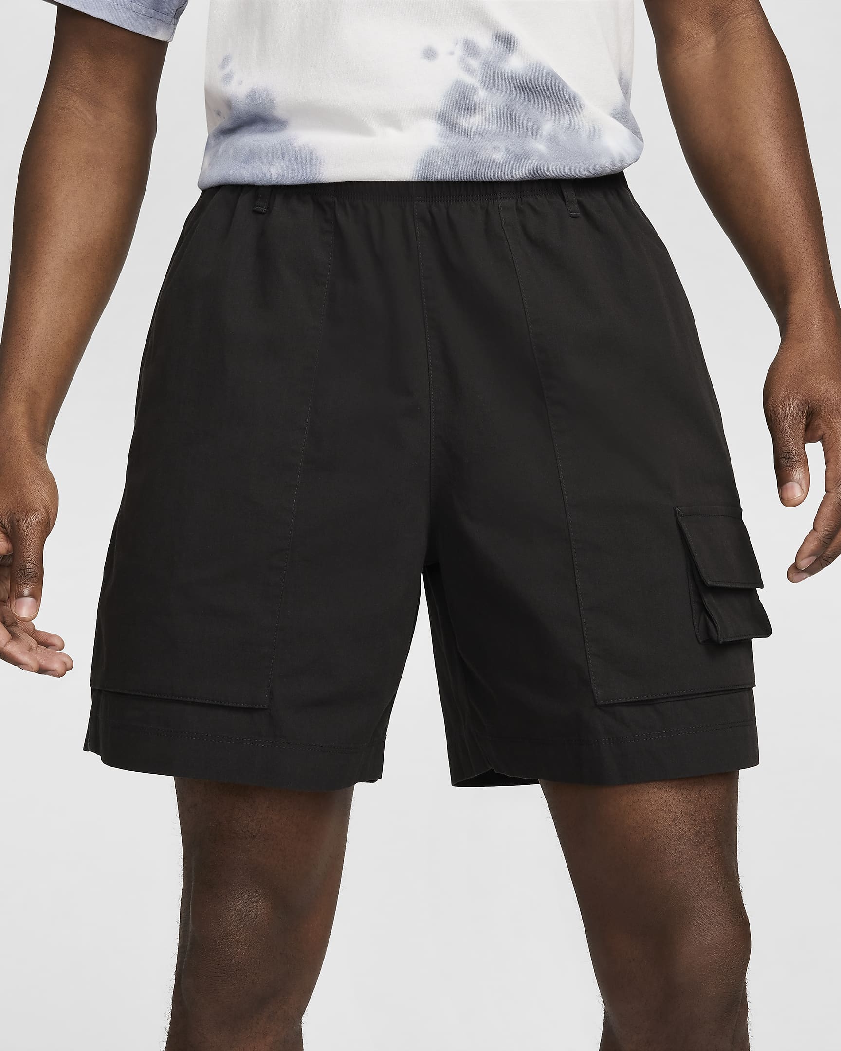 Nike Life Camp shorts til herre - Svart/Svart