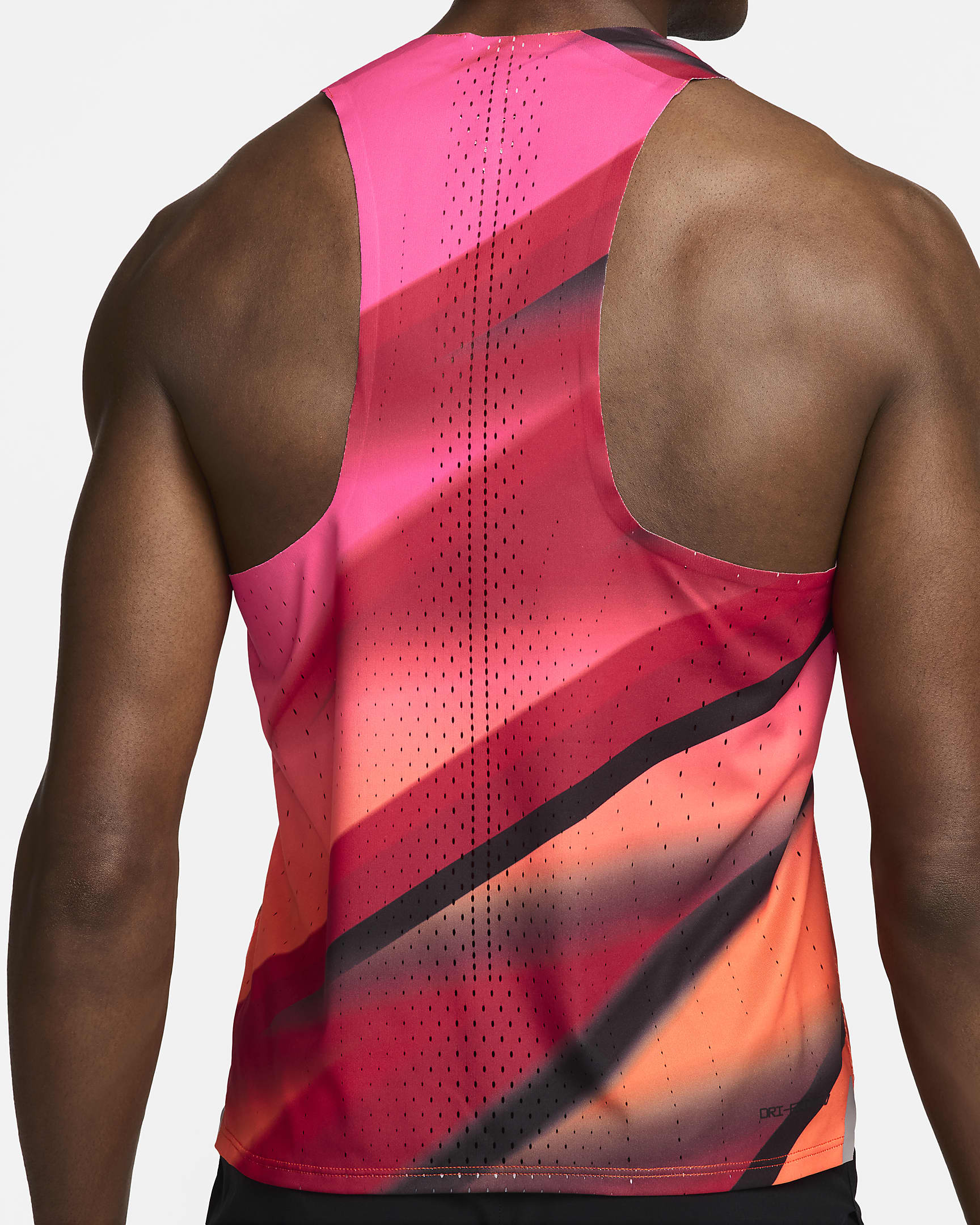 Nike AeroSwift Bowerman Track Club hardloopsinglet voor heren - Sport Red/Safety Orange/Wit