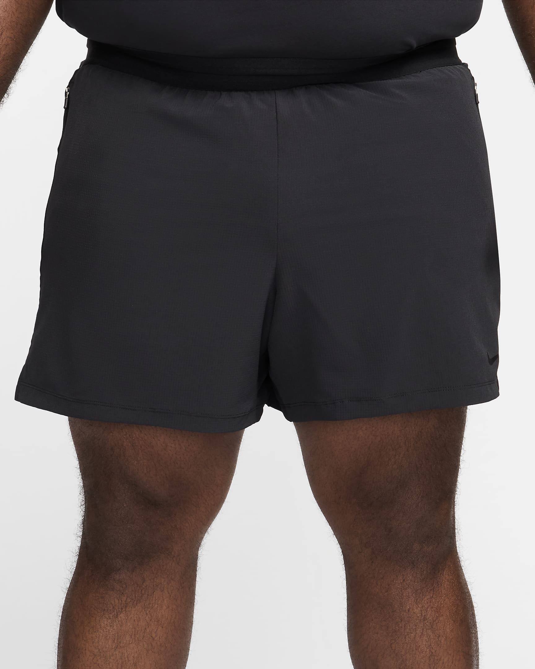 Ungefütterte Nike Flex Rep Dri-FIT-Fitnessshorts für Herren (ca. 12,5 cm) - Schwarz/Schwarz/Schwarz