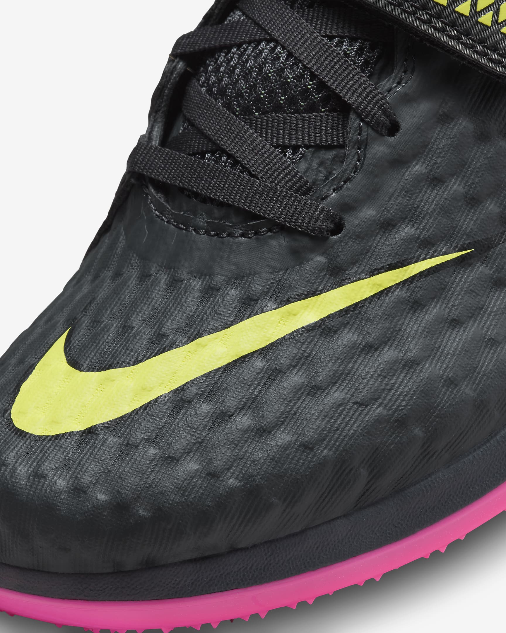 Pointes de course et de saut Nike High Jump Elite - Anthracite/Noir/Light Lemon Twist/Fierce Pink