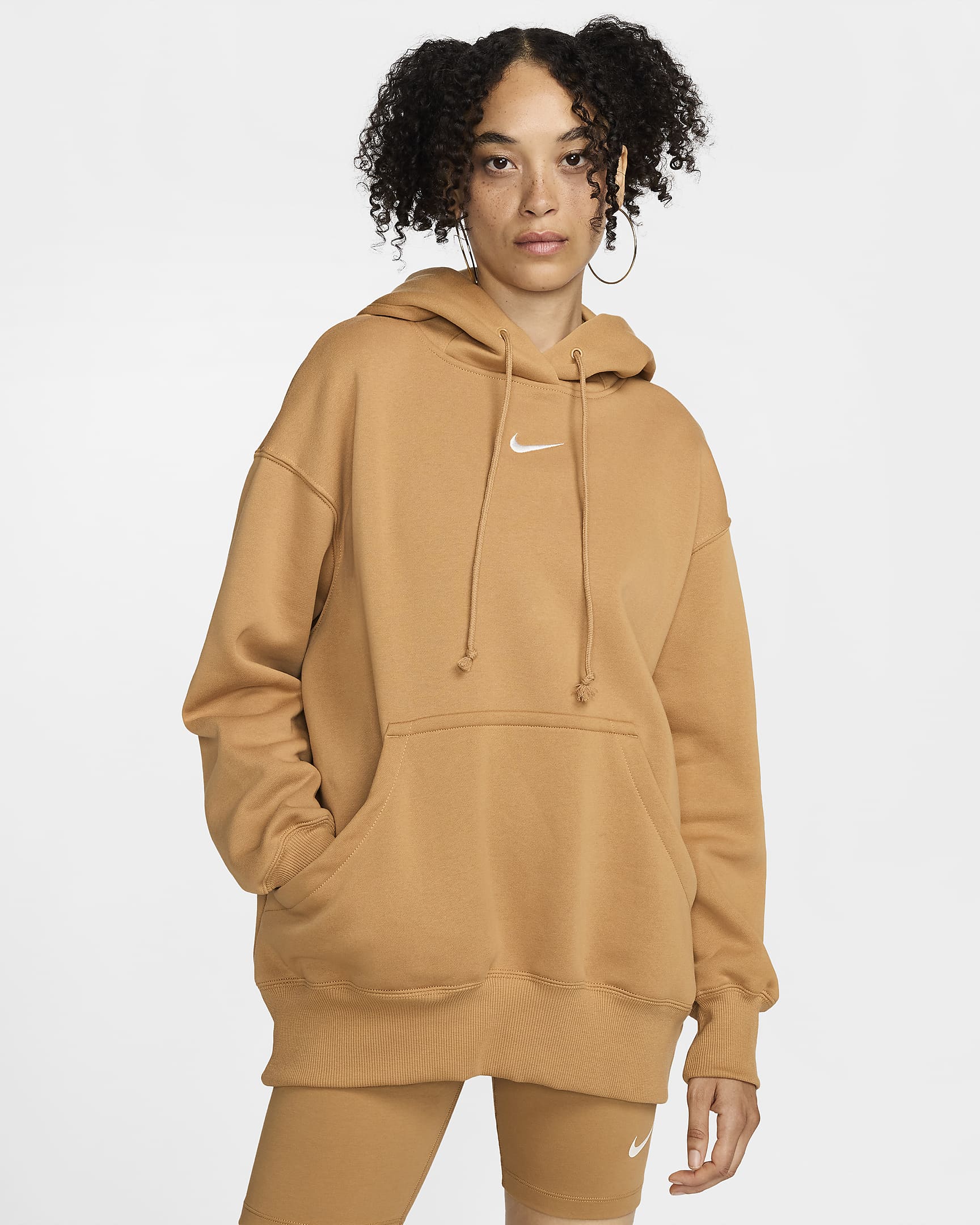 Nike Sportswear Phoenix Fleece Women's Oversized Pullover Hoodie - Flax/Sail