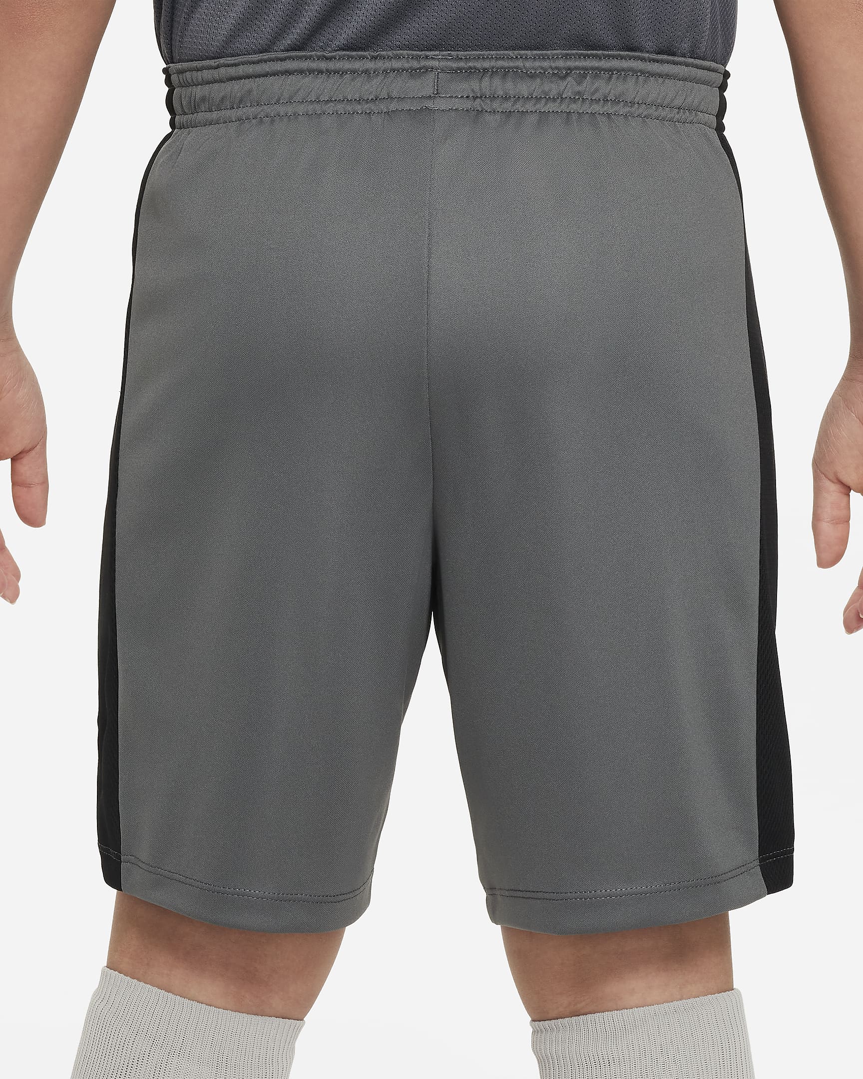 Nike Dri-FIT Academy23 Kids' Football Shorts - Iron Grey/Black/Sunset Pulse