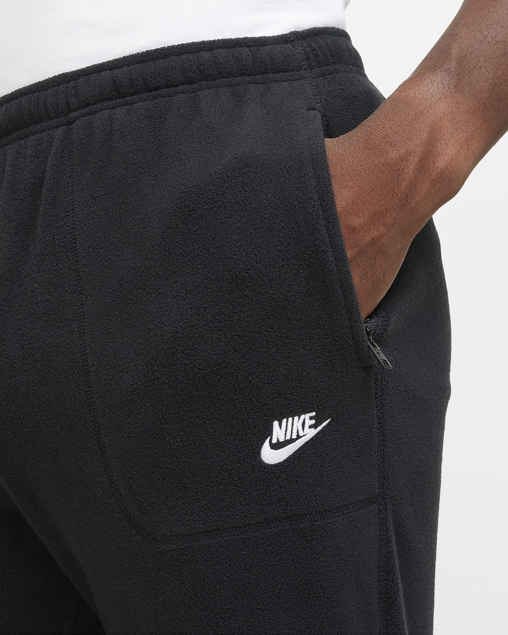 Nike Sportswear Club Men's Winterized Trousers - Black/White