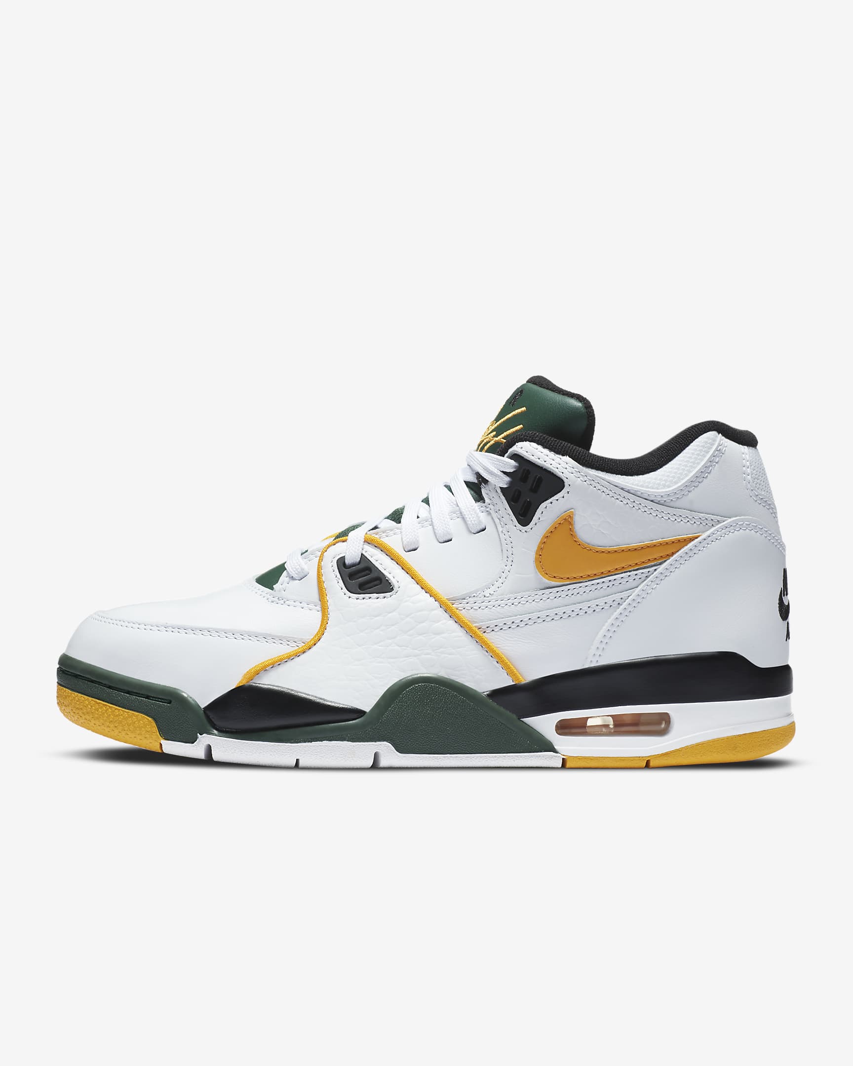 Nike Air Flight 89 Men's Shoe - White/Fir/Black/Del Sol