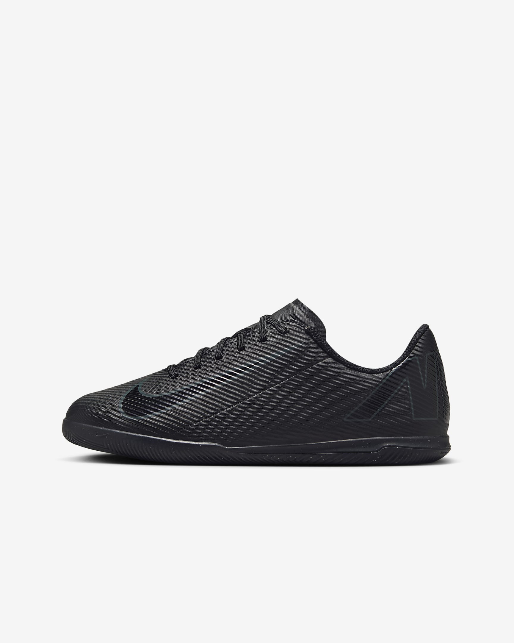 Nike Jr. Mercurial Vapor 16 Club Little/Big Kids' IC Low-Top Soccer Shoes - Black/Deep Jungle/Black