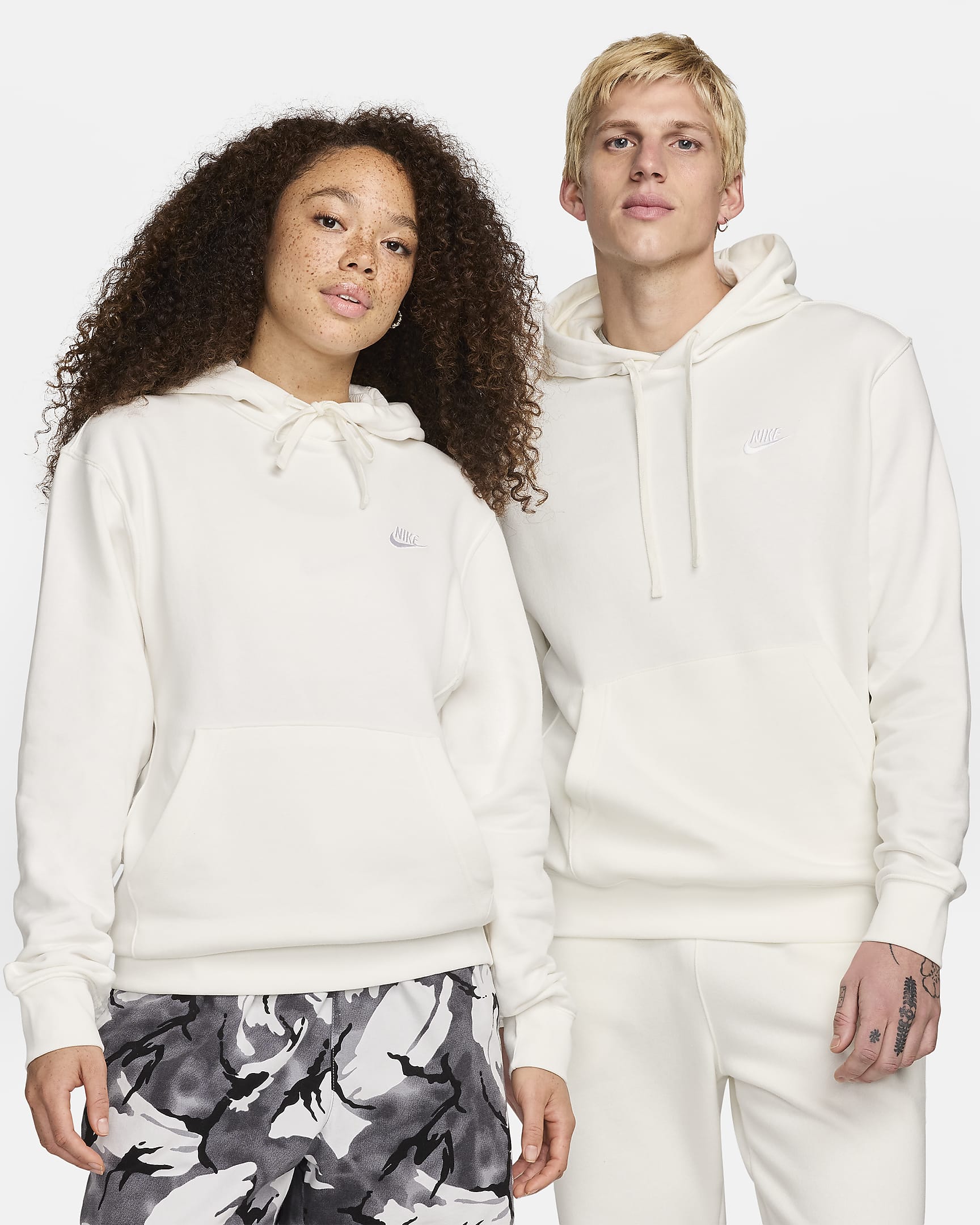 Nike Sportswear Club Fleece Sudadera con capucha - Sail/Sail/Blanco