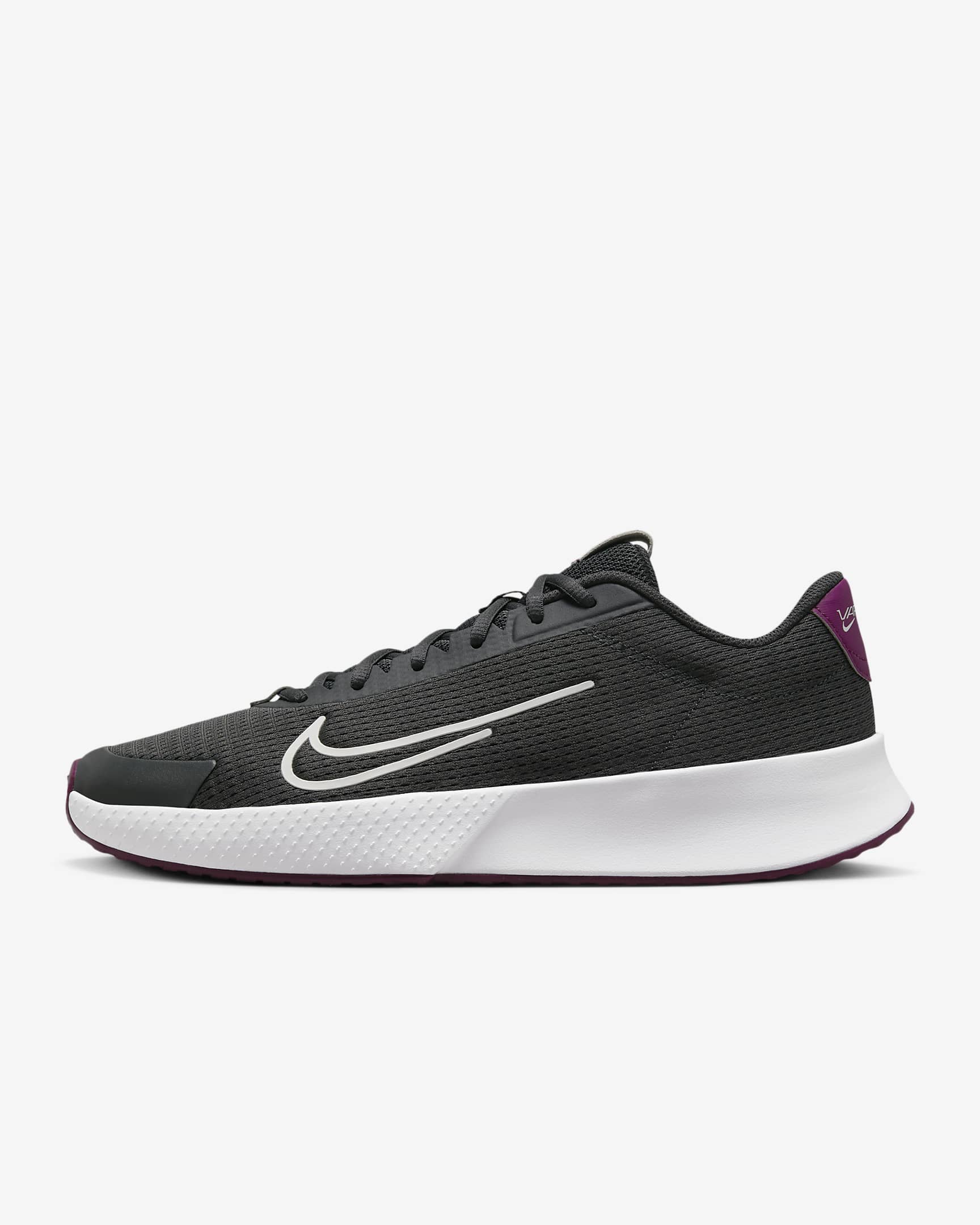 Tenis de tenis de cancha dura para hombre NikeCourt Vapor Lite 2 - Gris humo oscuro/Sangría/Polvo fotón