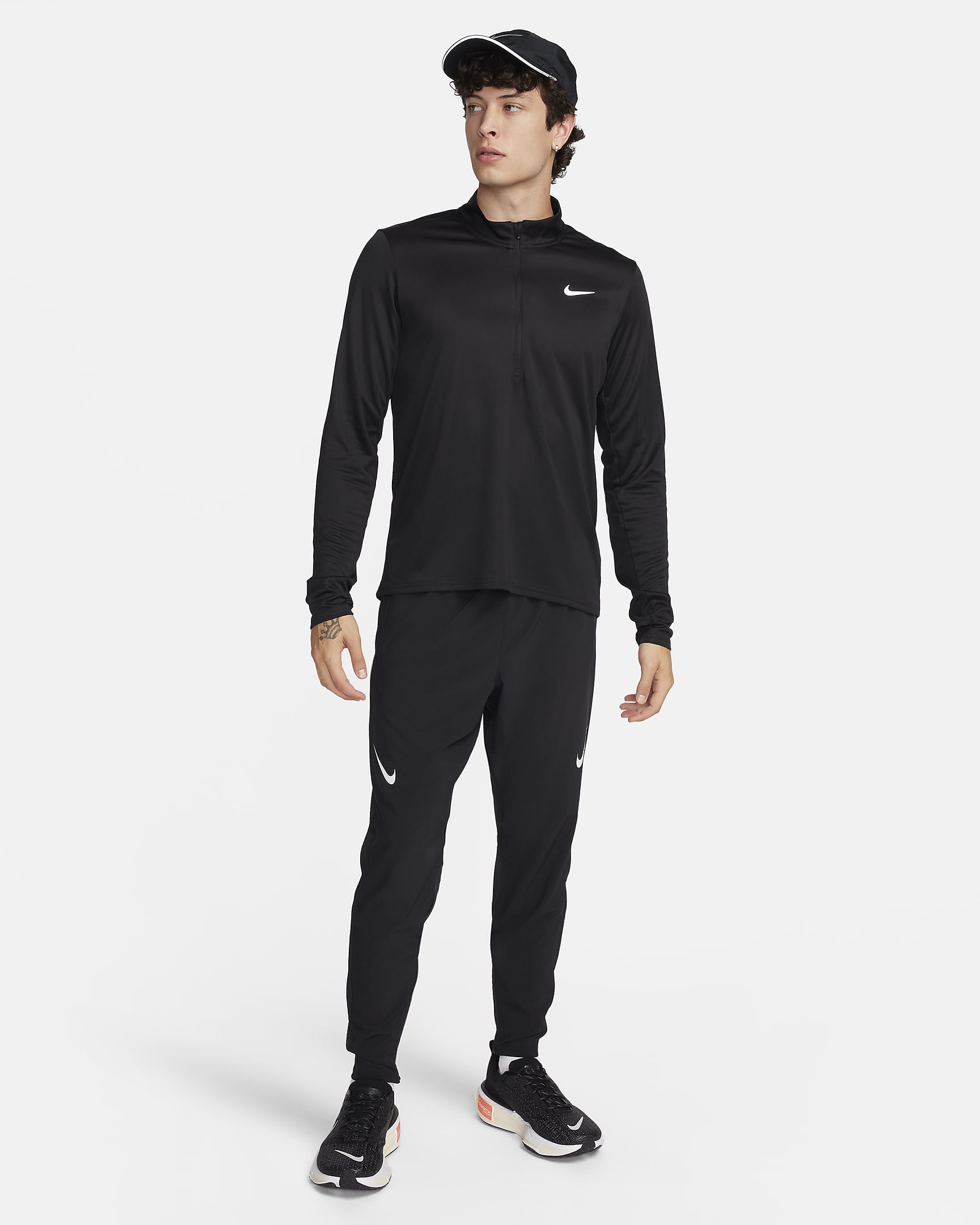 Nike AeroSwift Dri-FIT ADV løpebukse til herre - Svart/Summit White