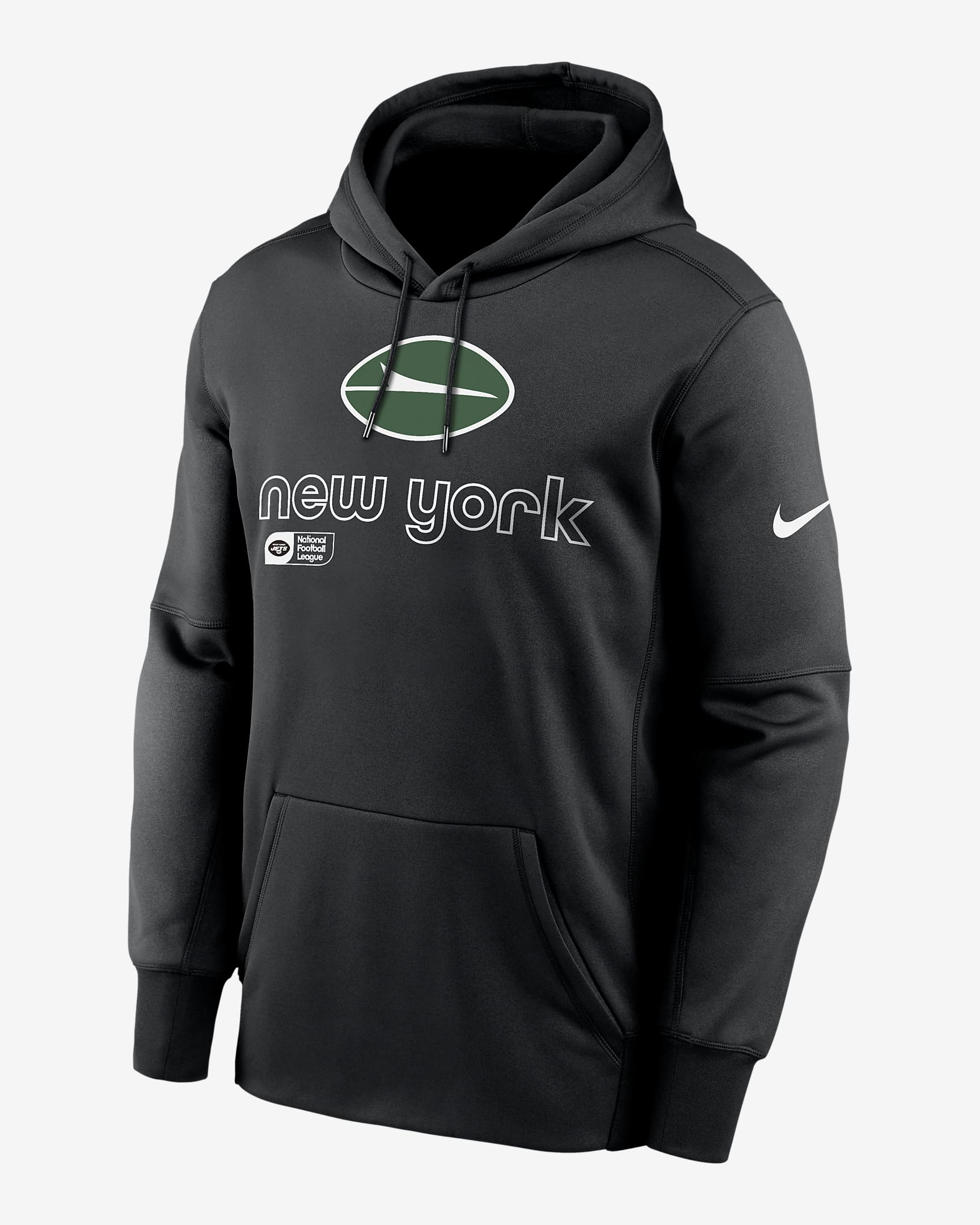 New York Jets Men’s Nike Therma NFL Pullover Hoodie.