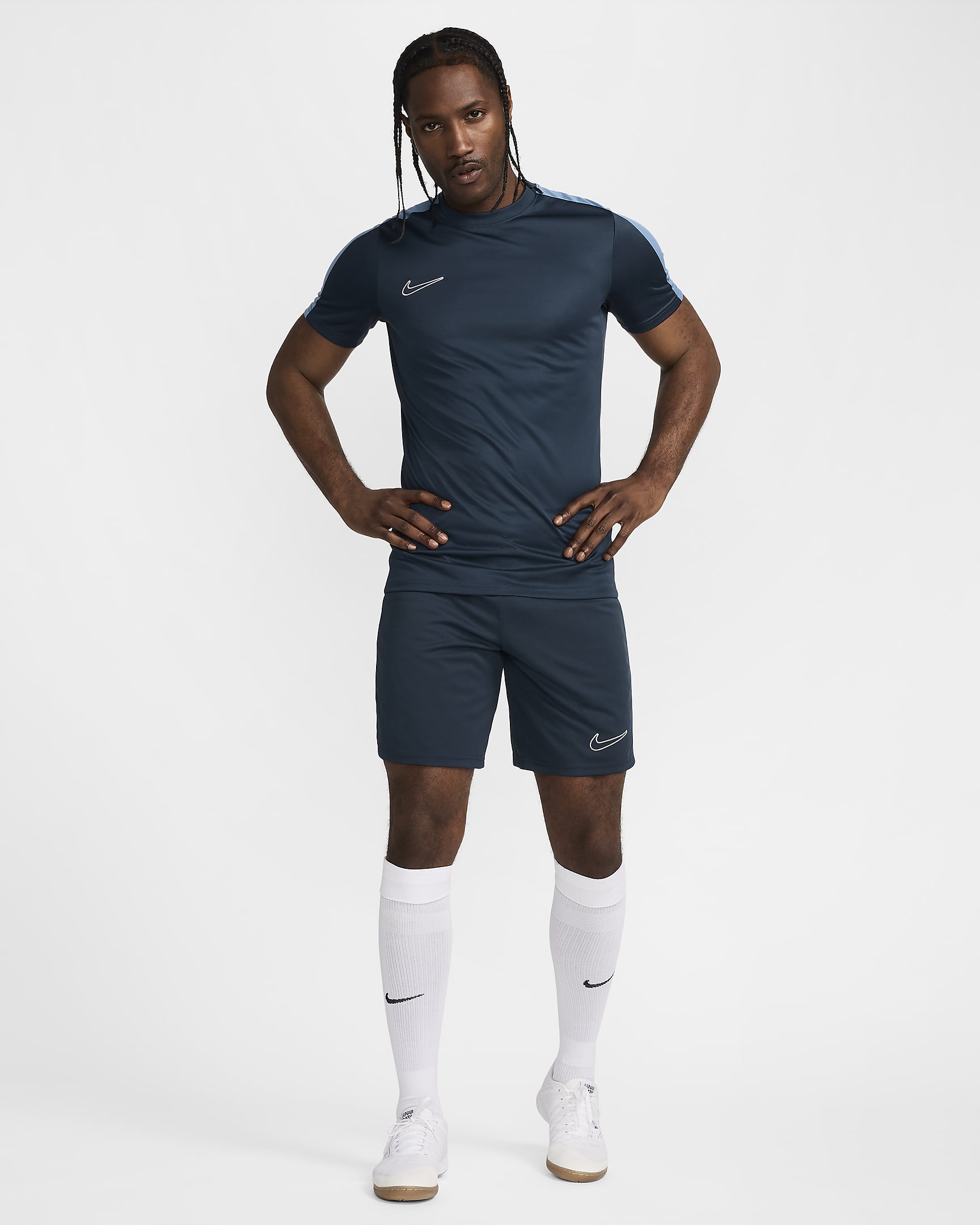 Nike Dri-FIT Academy Men's Dri-FIT Football Shorts - Armoury Navy/Aegean Storm/White