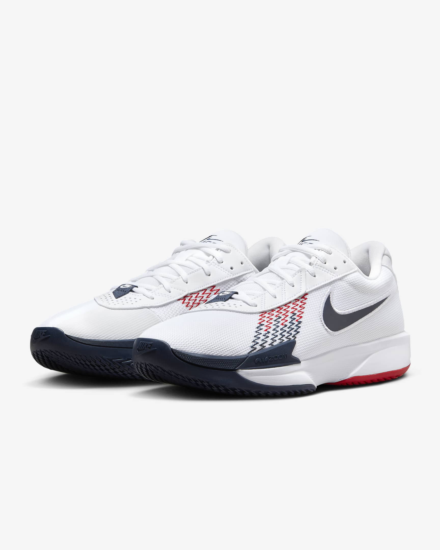 Nike G.T. Cut Academy EP Basketball Shoes - White/Sport Red/Obsidian