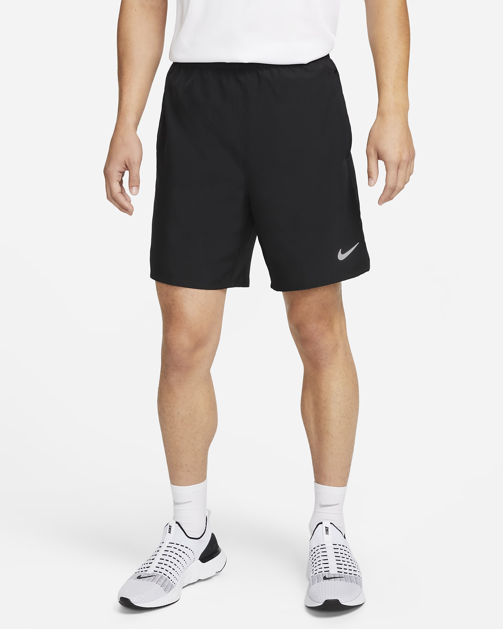 Nike Dri-FIT Challenger Men's 18cm (approx.) Unlined Versatile Shorts - Black/Black/Black