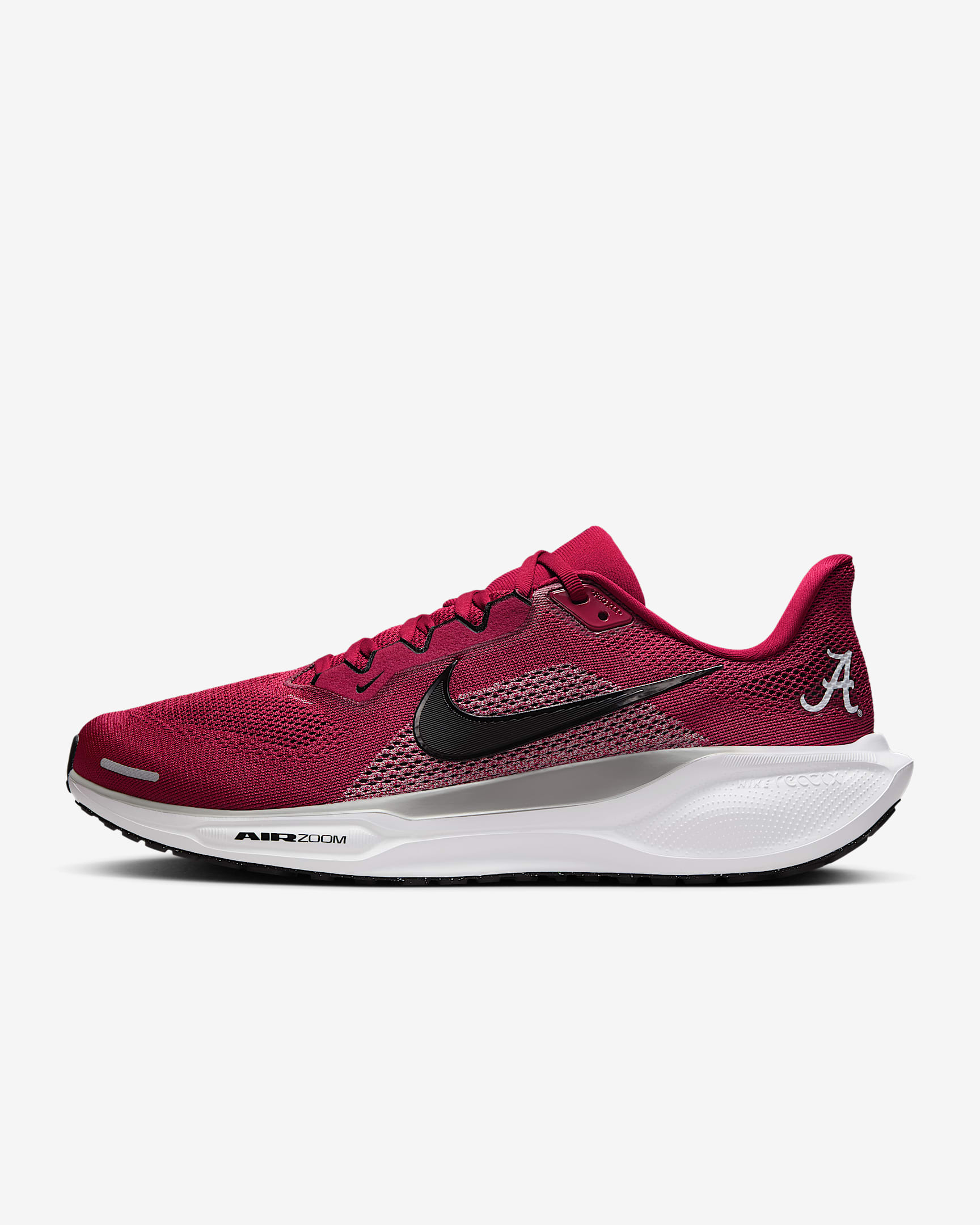 Alabama Pegasus 41 Men's Nike College Road Running Shoes - Team Crimson/Pewter Grey/Black
