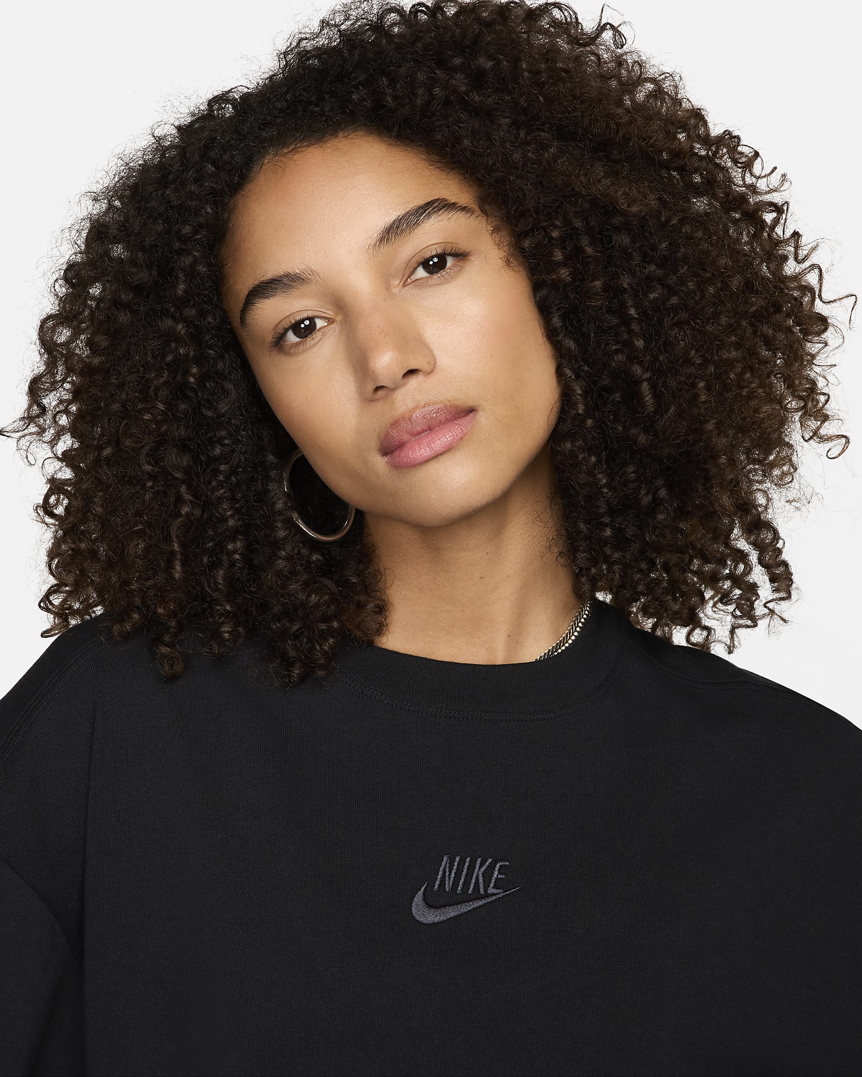 Playera oversized para mujer Nike Sportswear - Negro/Antracita