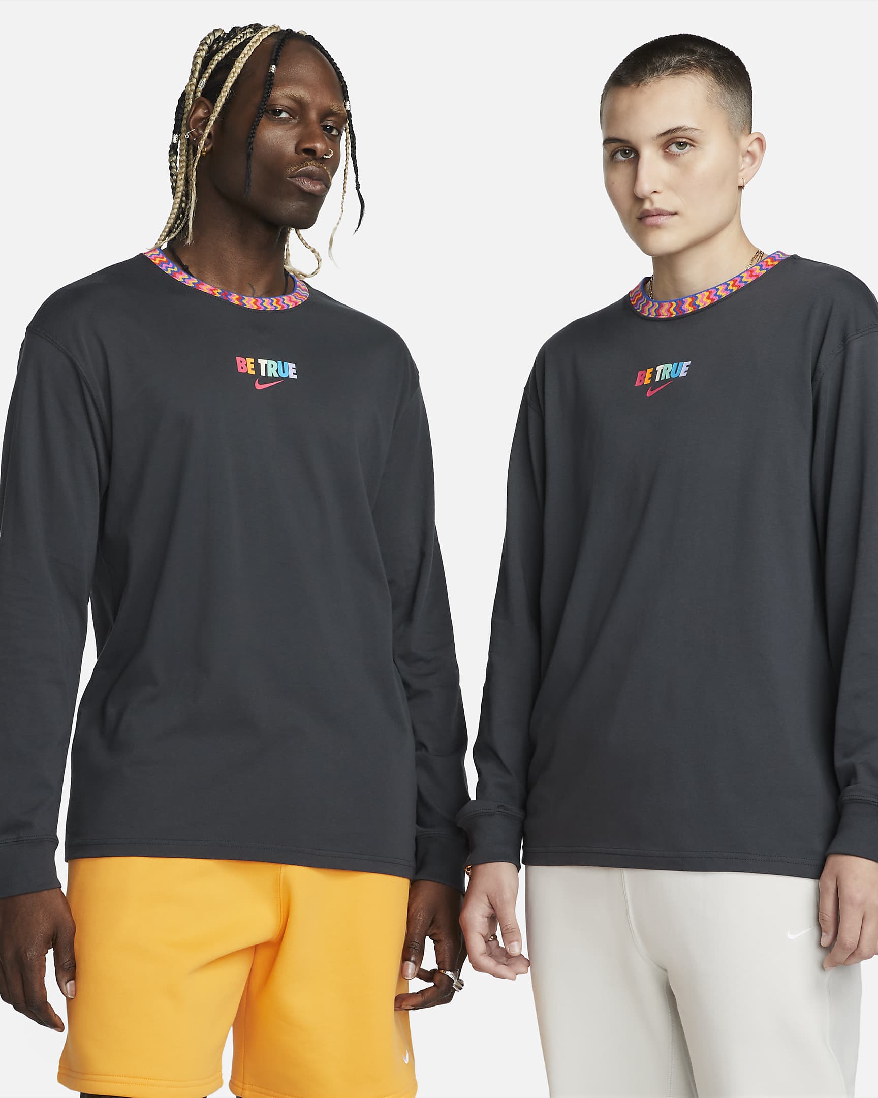 Nike Be True Long-Sleeve T-Shirt - Anthracite