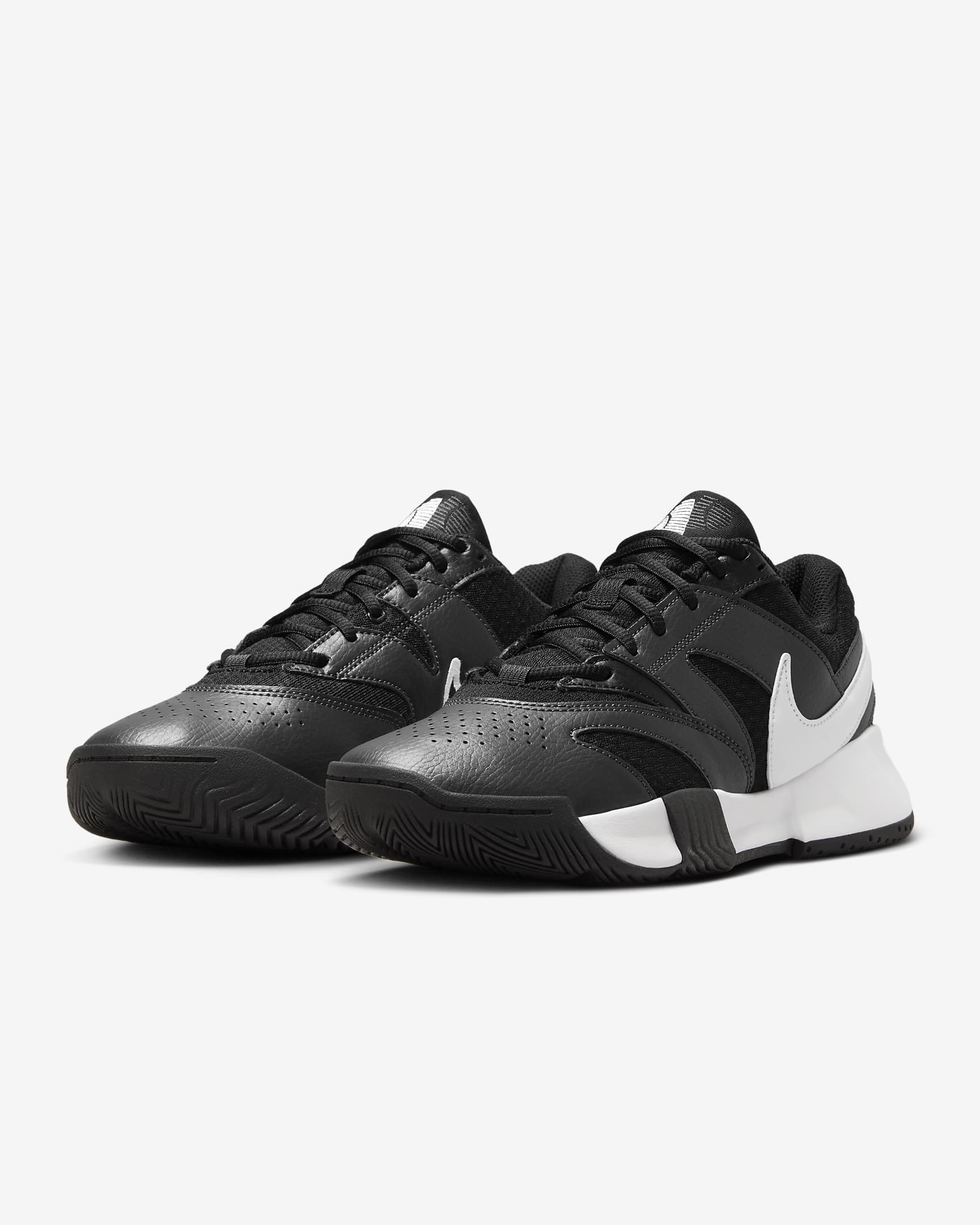 Chaussure de tennis NikeCourt Lite 4 pour femme - Noir/Anthracite/Blanc