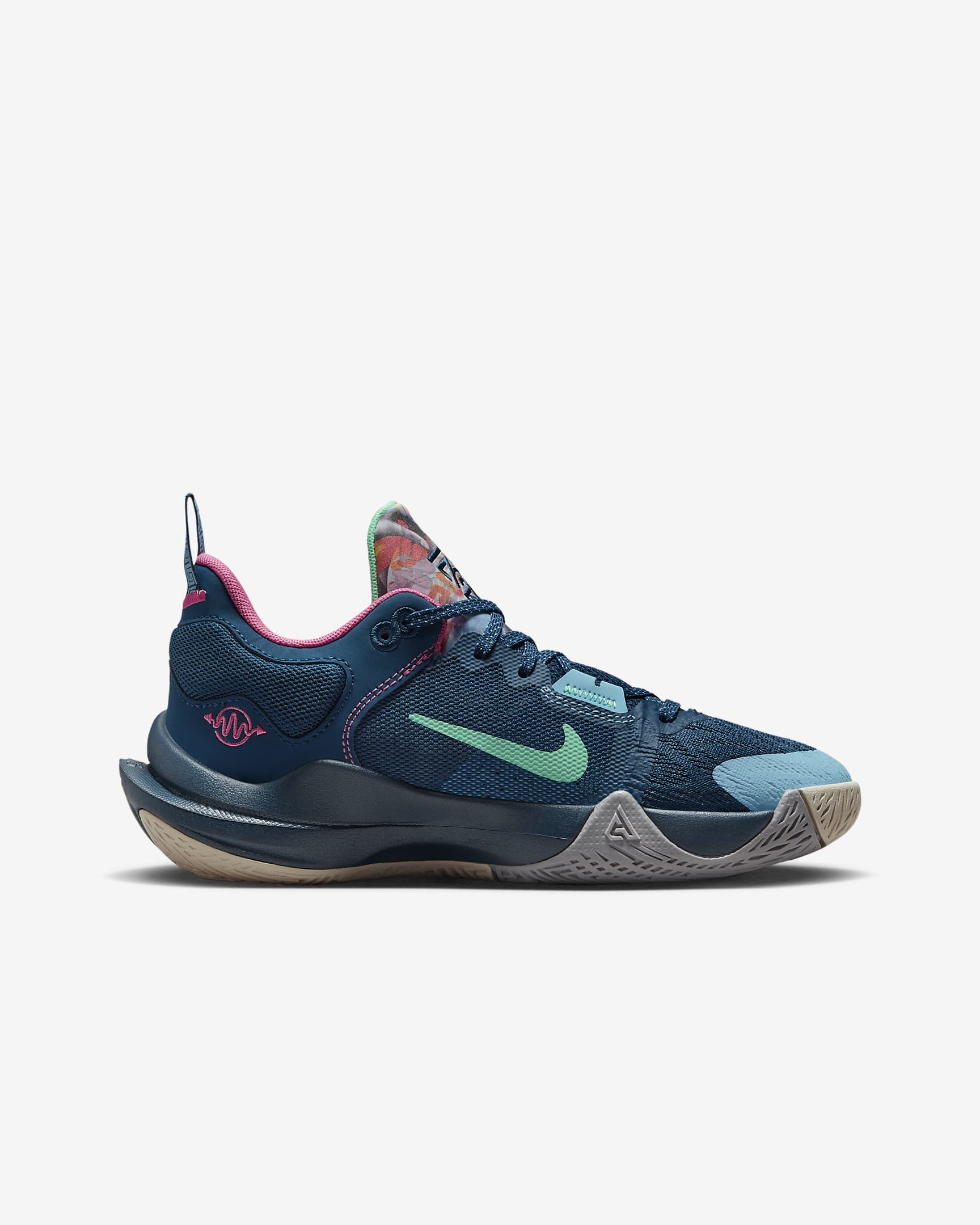 Giannis Immortality 2 SE Older Kids' Basketball Shoes - Valerian Blue/Pinksicle/Particle Grey/Green Glow