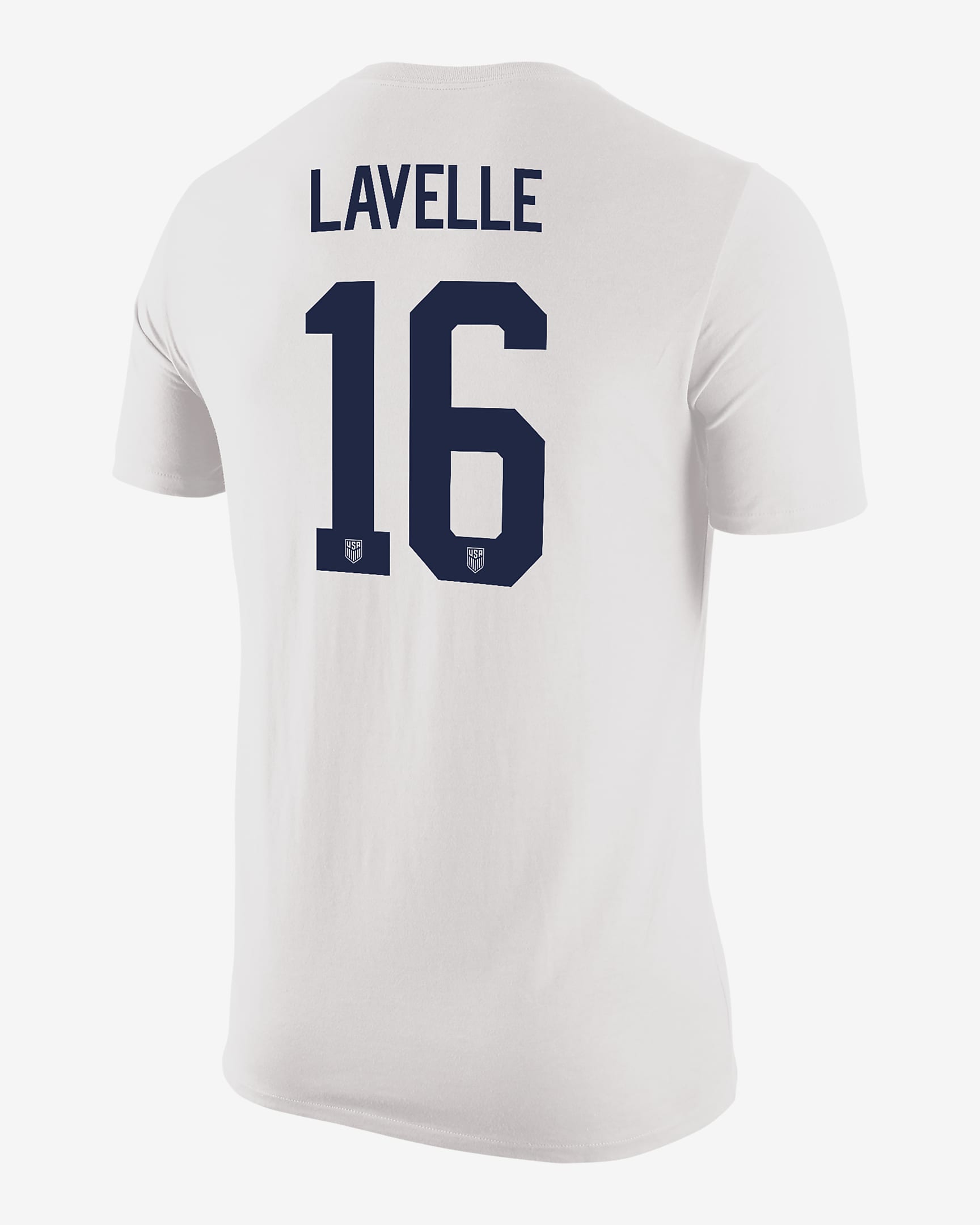 Playera de fútbol Nike para hombre Rose Lavelle USWNT - Blanco