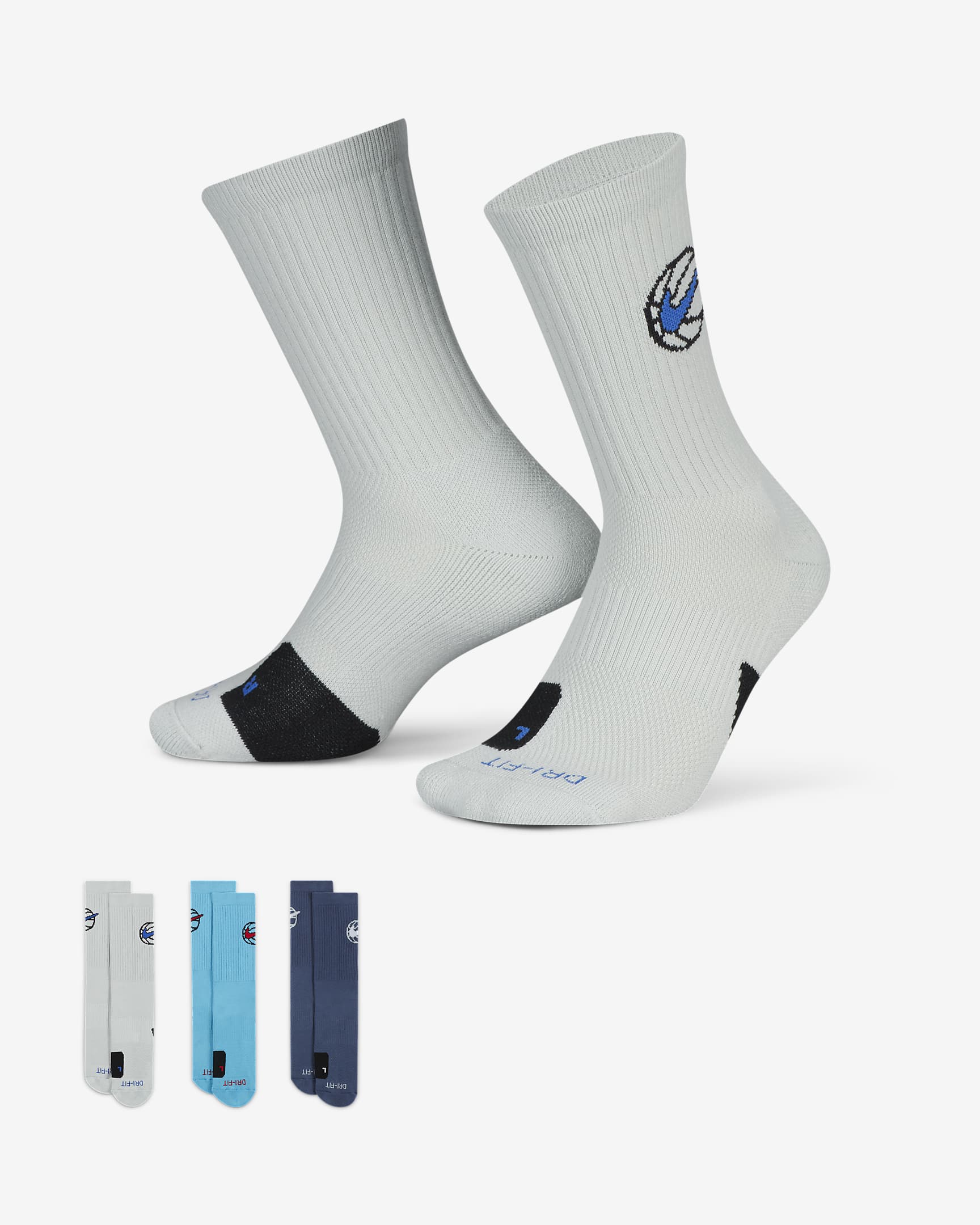 Calcetines de básquetbol (3 pares) Nike Everyday Crew - Multicolor