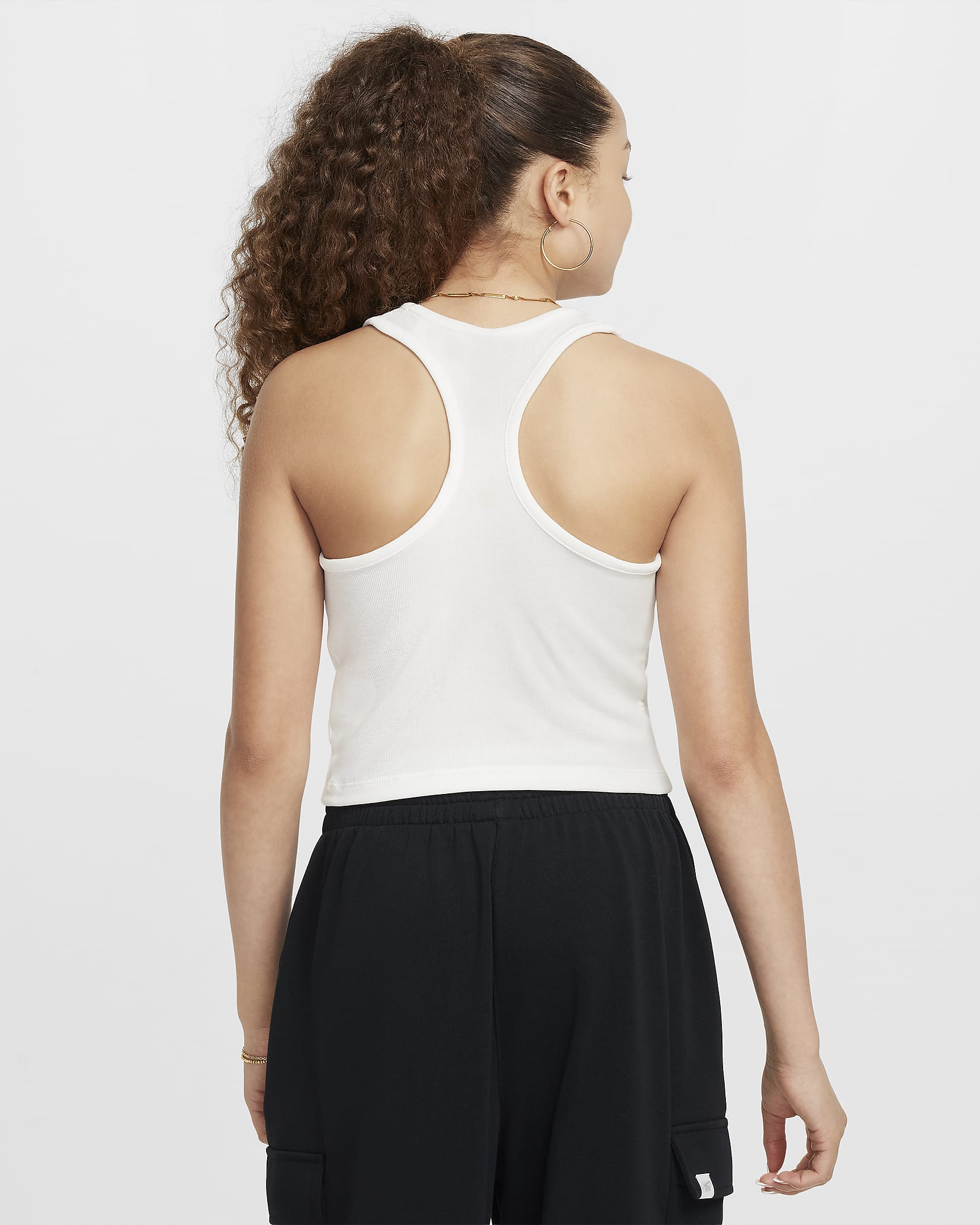 Nike Sportswear geribde tanktop voor meisjes - Sail