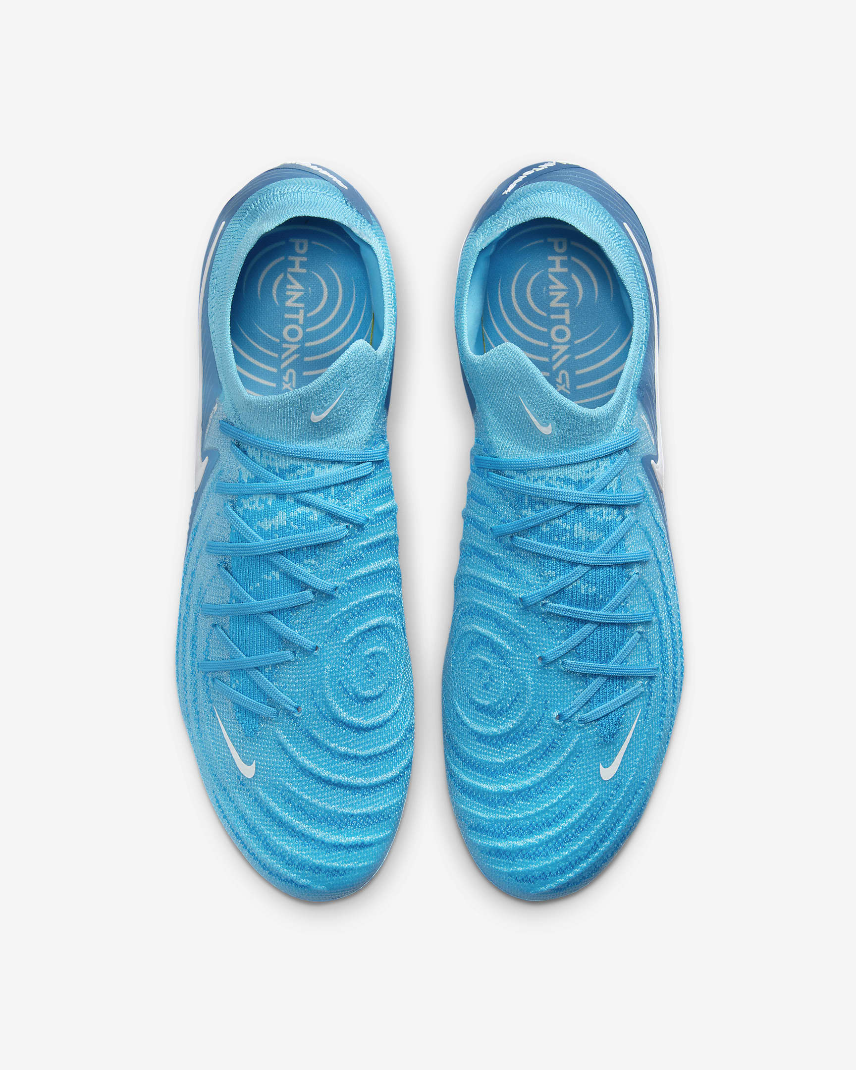 Nike Phantom GX 2 Elite SG Düşük Bilekli Krampon - Blue Fury/Beyaz