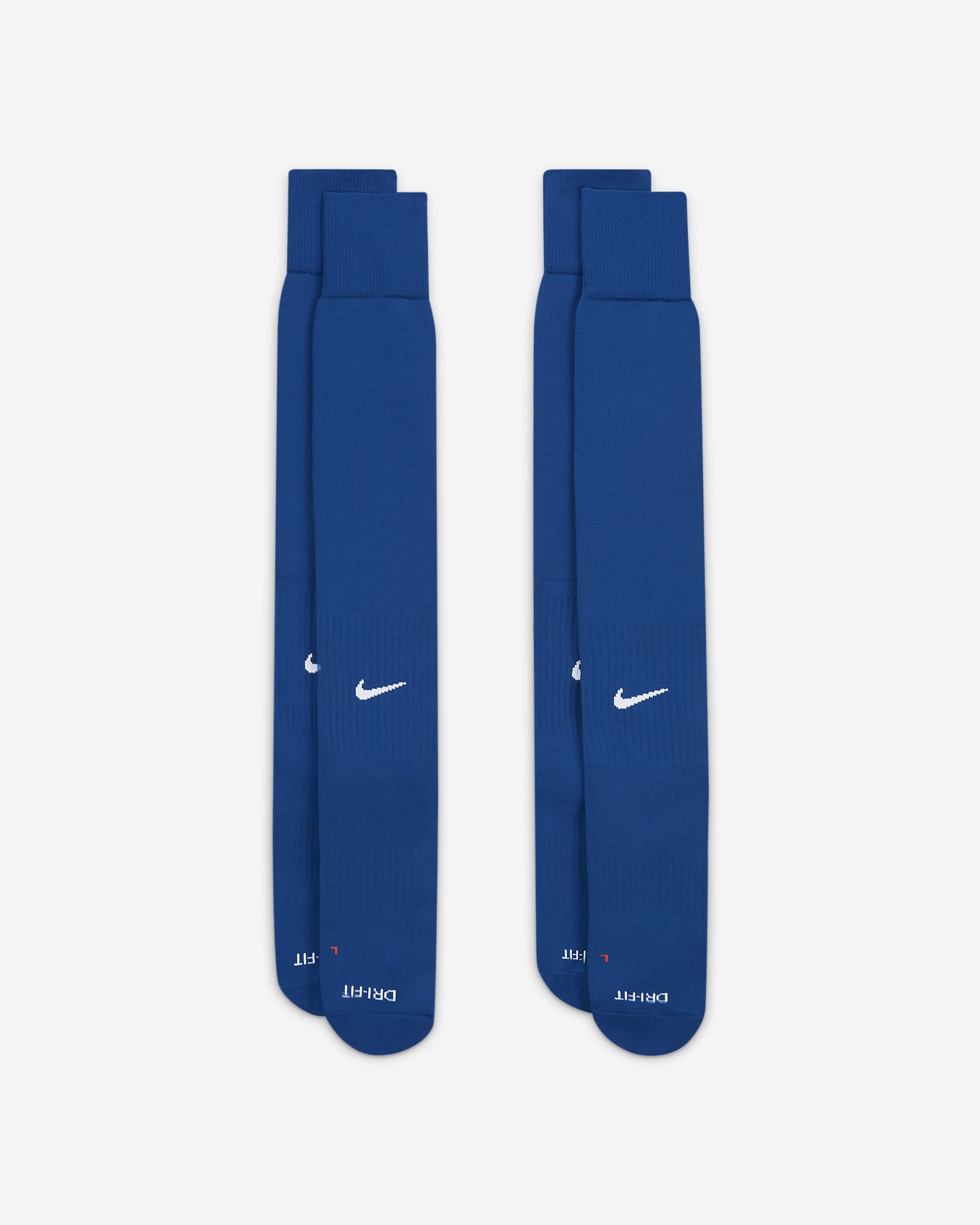 Calcetines de Béisbol/Softbol hasta la rodilla para niños (2 pares) Nike Swoosh Nike - Royal juego/Blanco