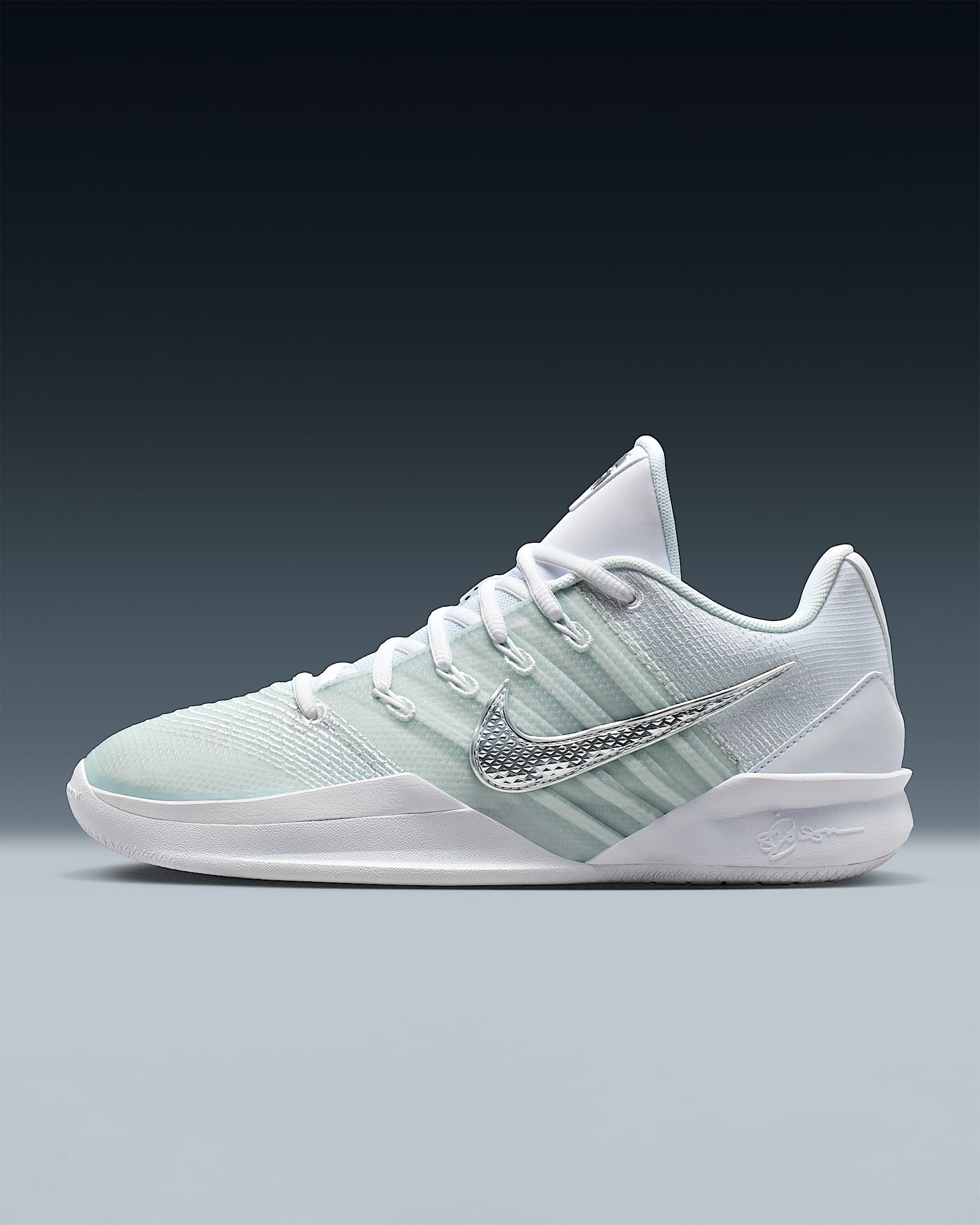 Sabrina 3 Basketball Shoes - White/Mint Foam/Metallic Silver