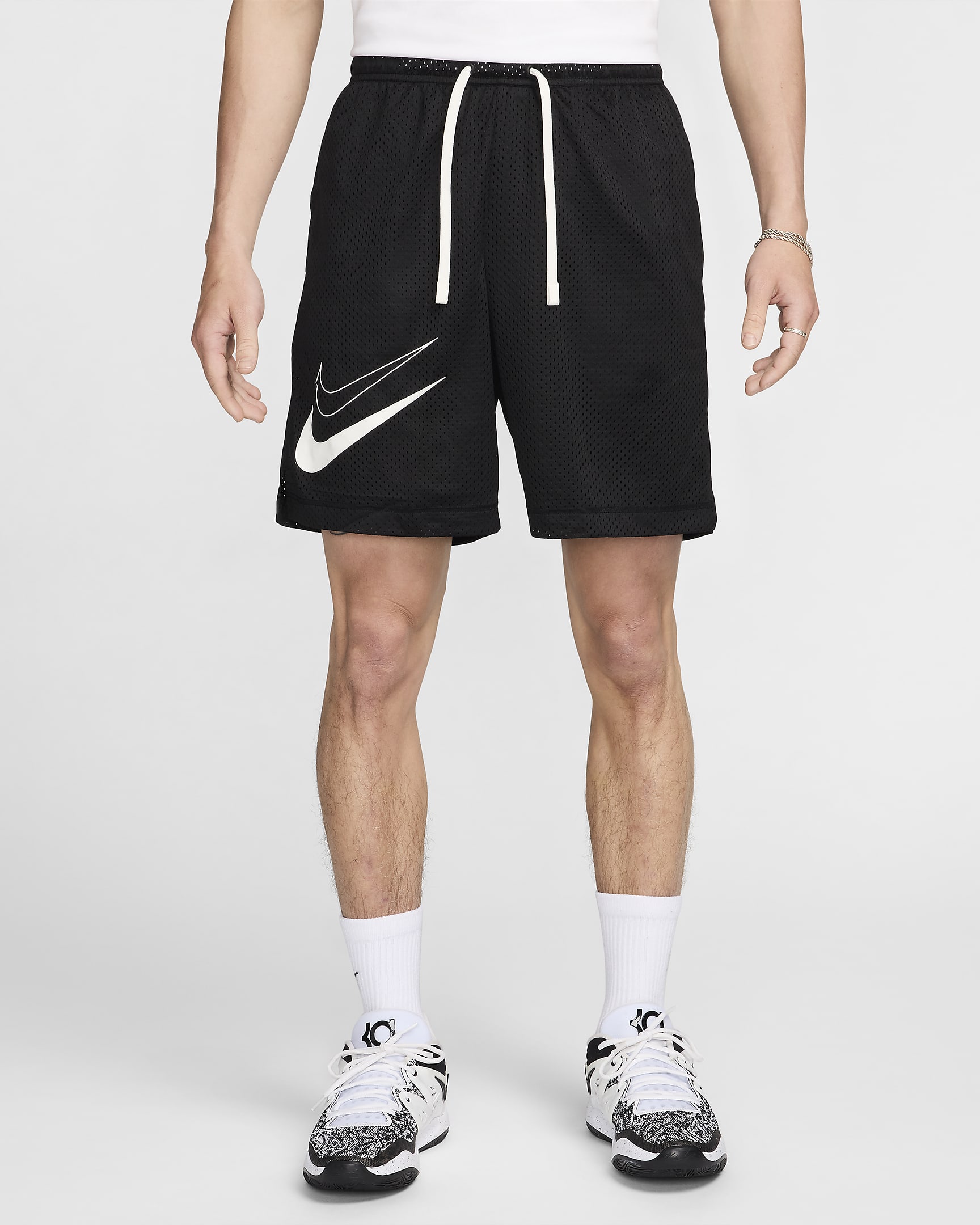 Kevin Durant Men's Dri-FIT Standard Issue Reversible Basketball Shorts - Black/Sail/Sail